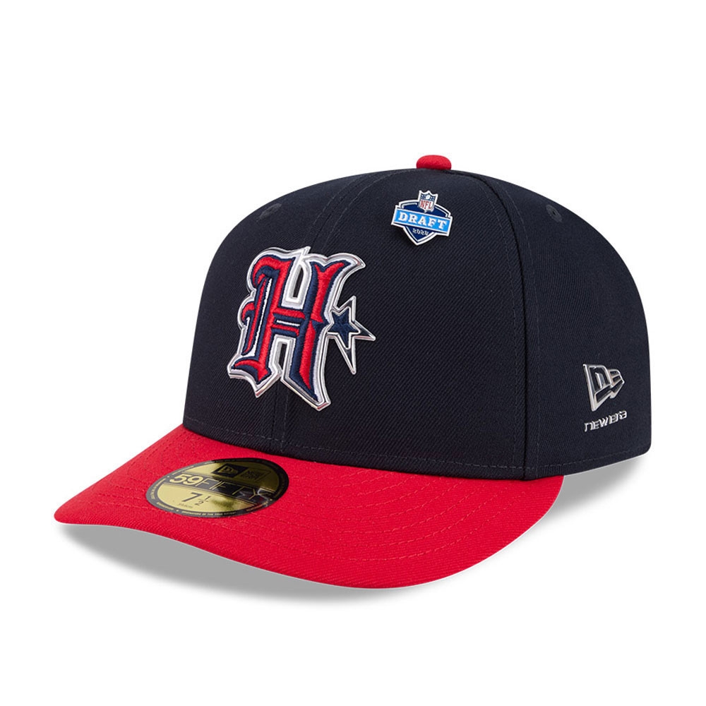 Houston Texans "H" 2026 NFL Draft Pre-Curved 59FIFTY Fitted Cap