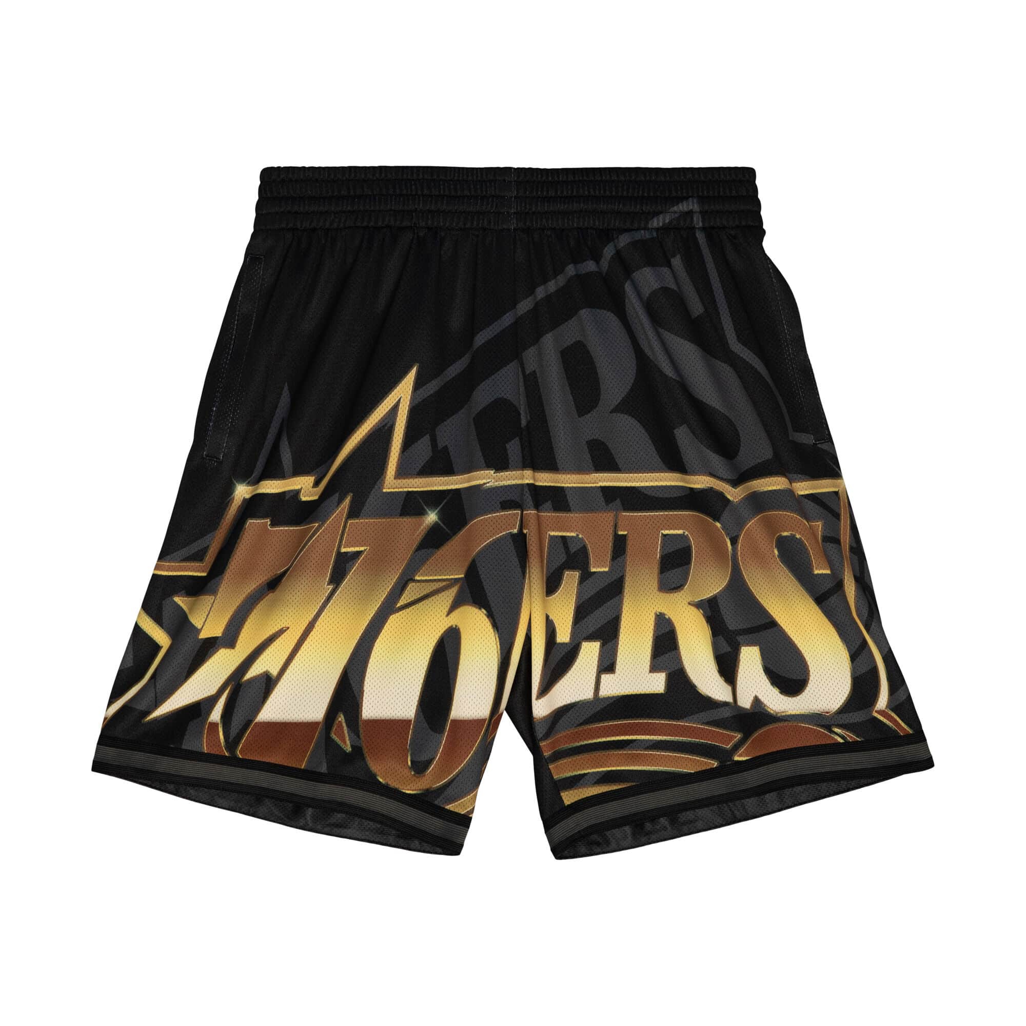 Philadelphia 76ers Big Face 4.0 Mitchell & Ness NBA Shorts Schwarz