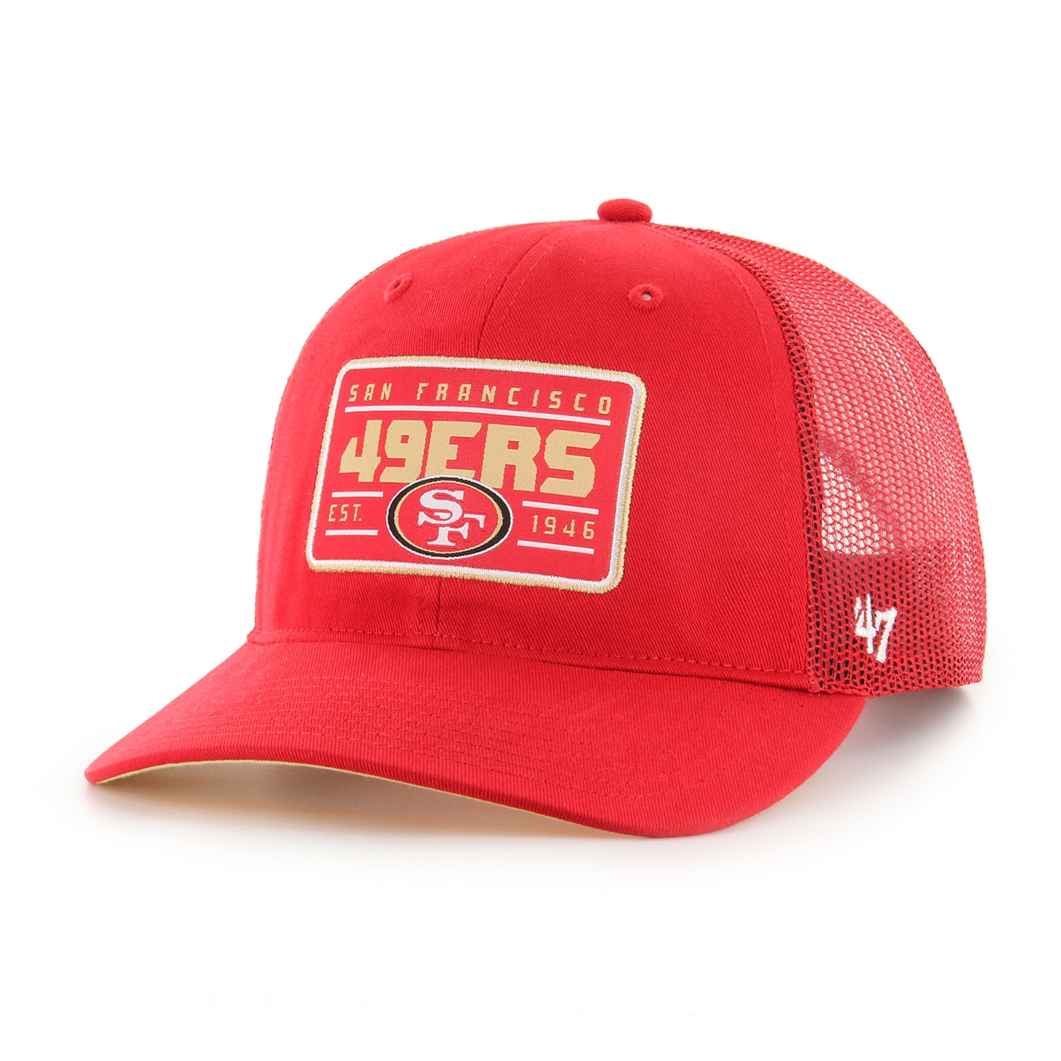 San Francisco 49ers Hardline '47 Trucker Snapback NFL Cap Red