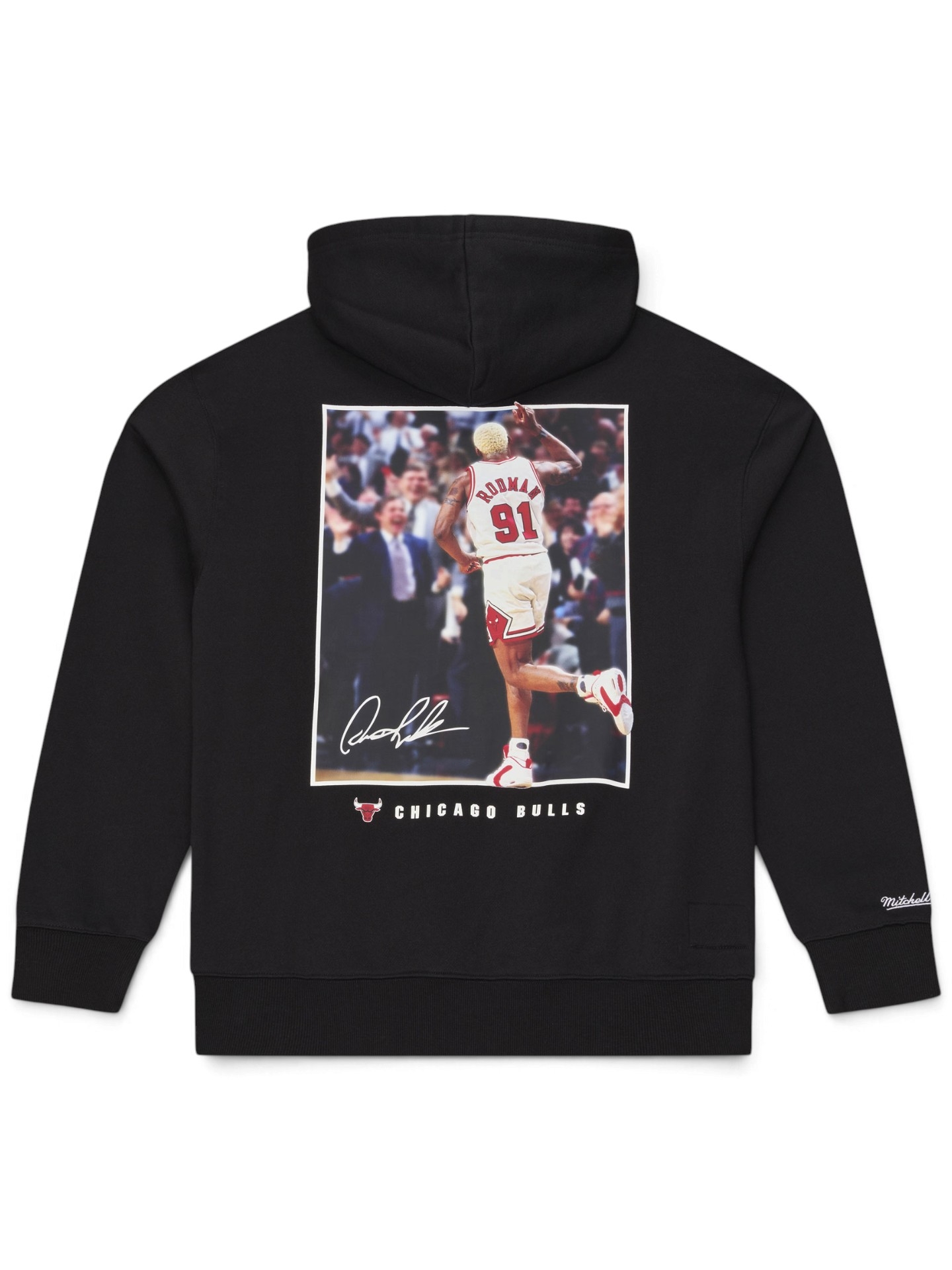 Dennis Rodman Chicago Bulls Player Photo NBA Hoodie Black