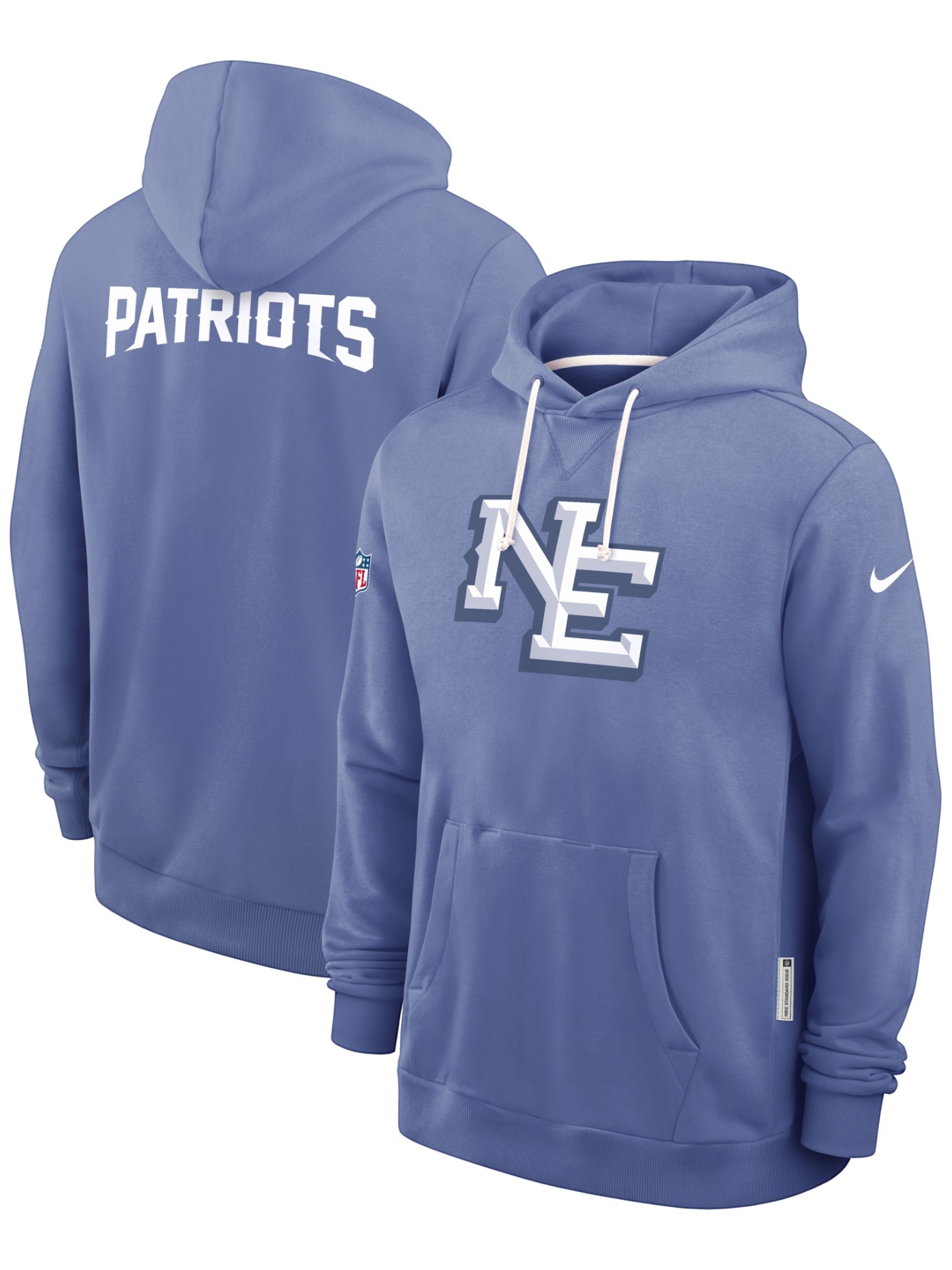 New England Patriots 2026 NFL Rivalries Sideline Standard Issue Hoodie Blau