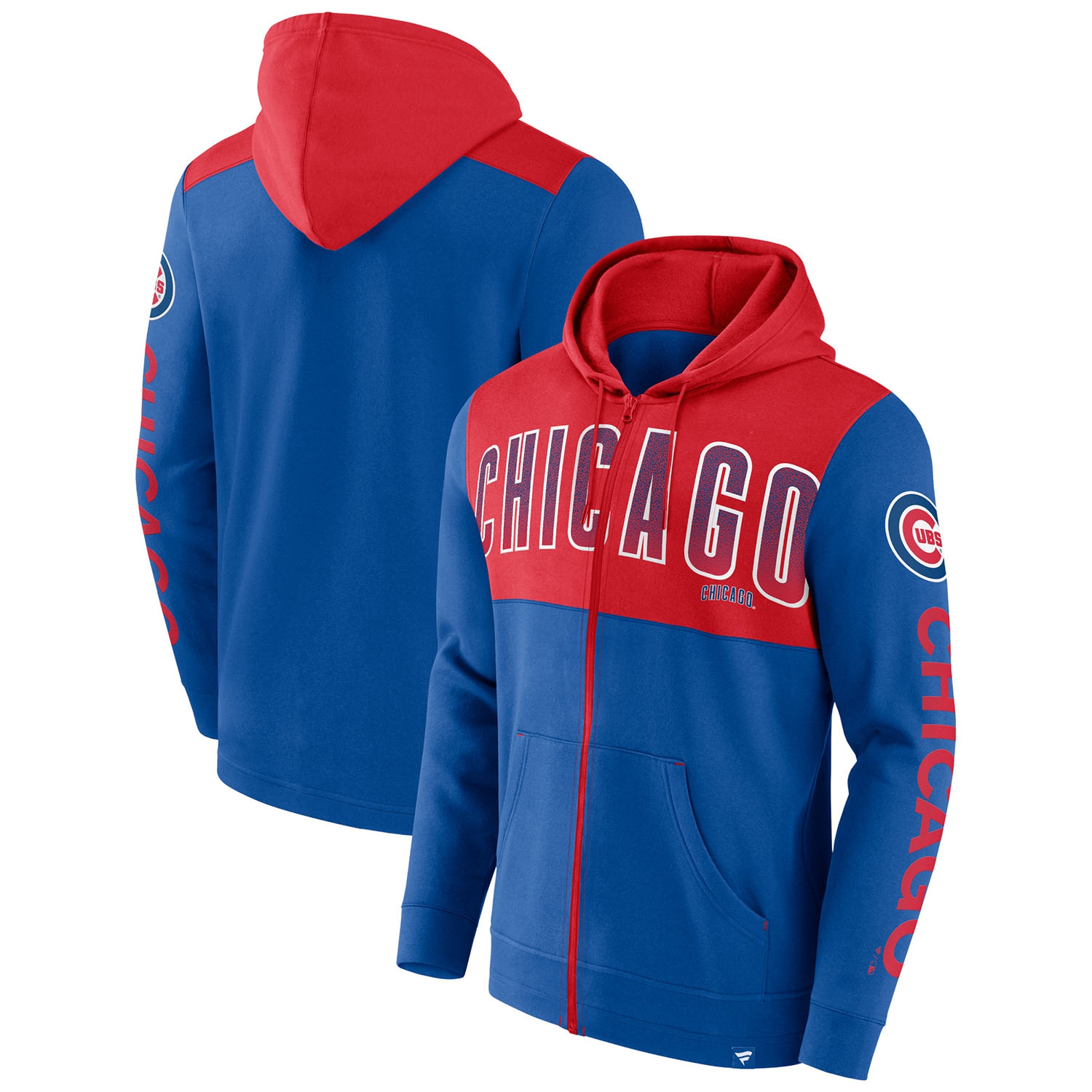 Chicago Cubs Walk Off MLB Full-Zip Hoodie Blau