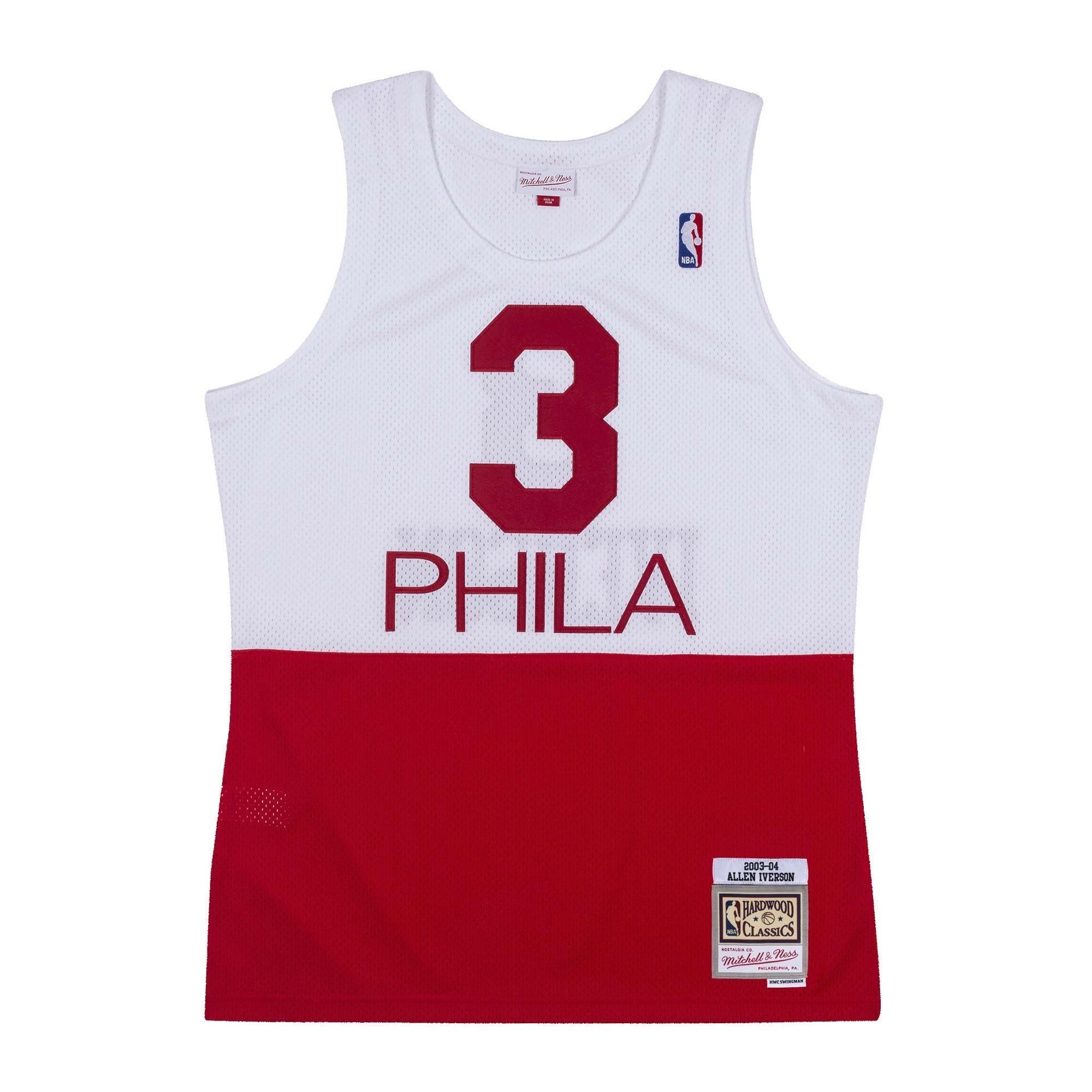 Allen Iverson #3 Philadelphia 76ers 2003-04 PHILA Mitchell & Ness Swingman NBA Trikot