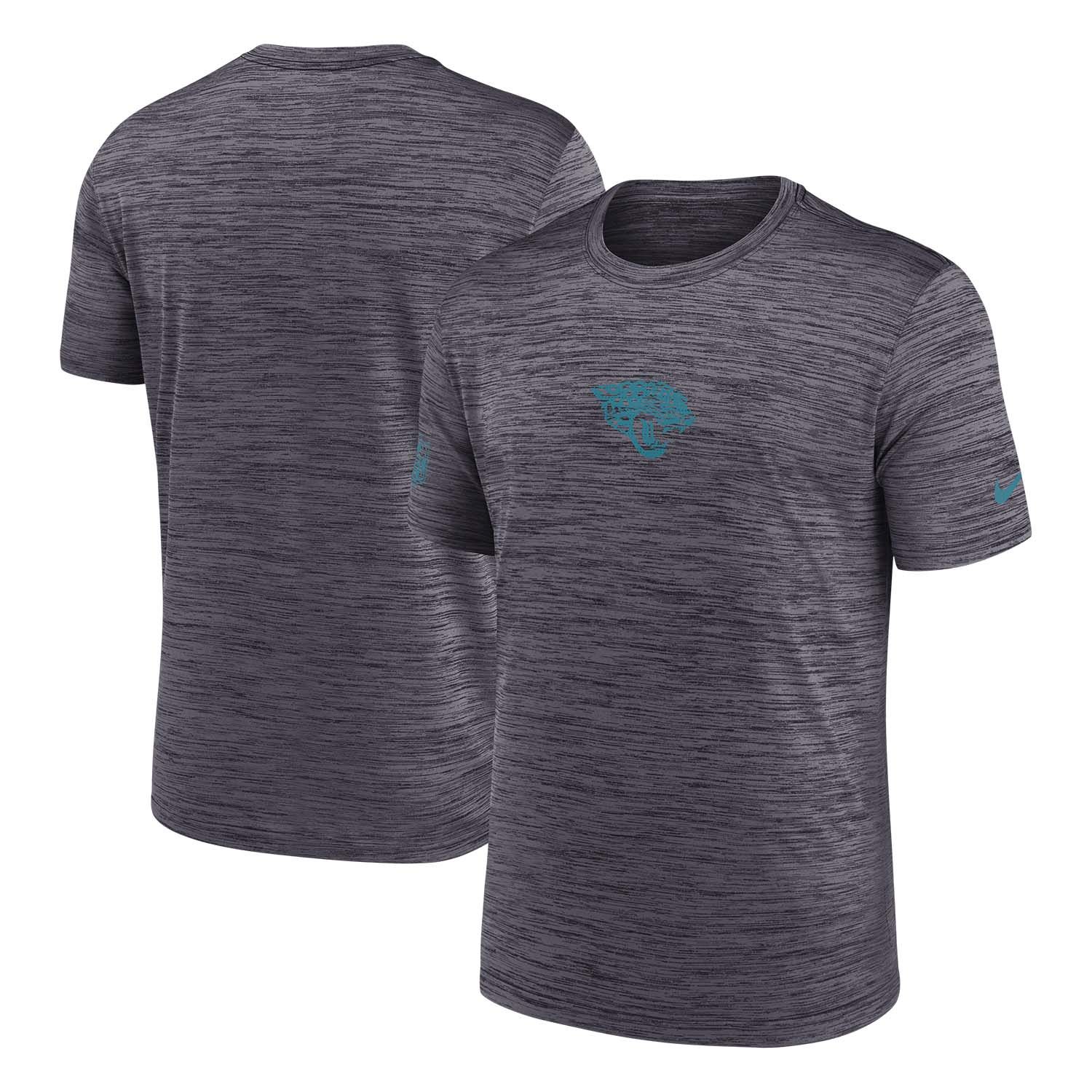 Jacksonville Jaguars 2025 NFL Sideline Nike Velocity Performance T-Shirt Grau