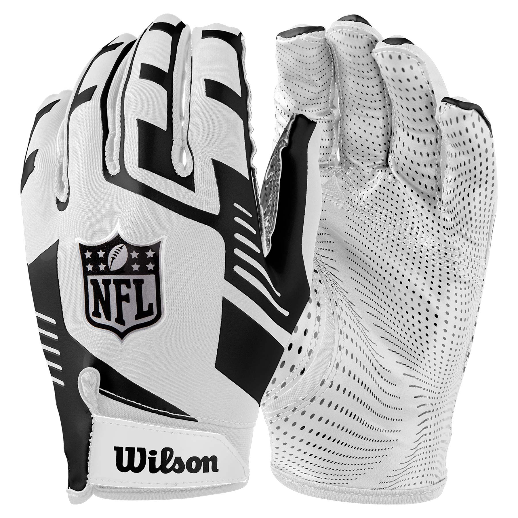 Wilson Stretch-Fit NFL Receivers Gloves White