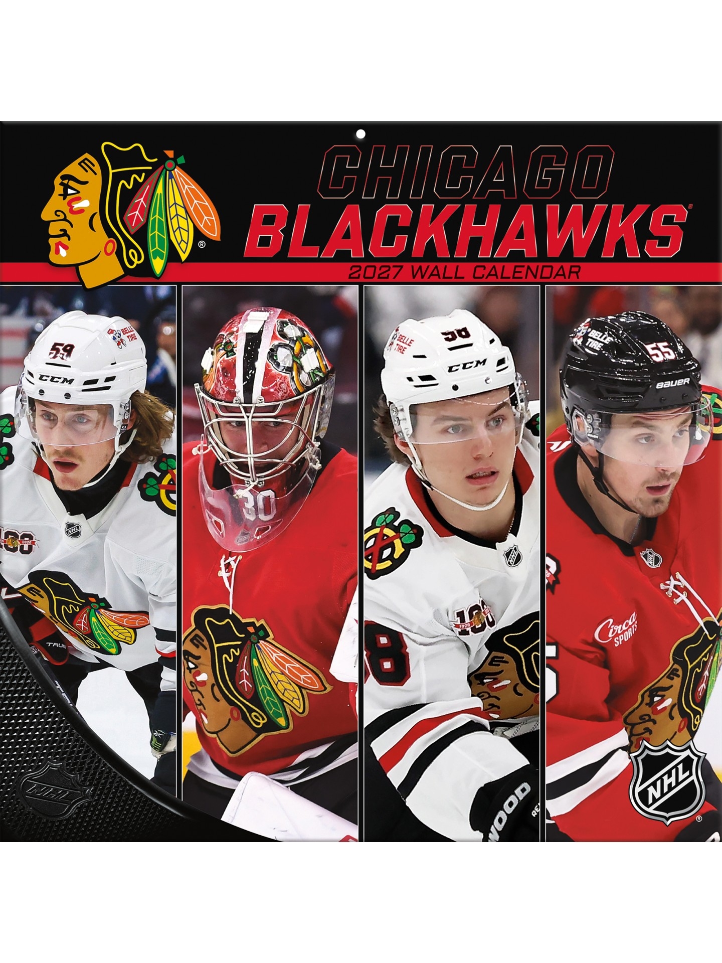 Chicago Blackhawks 2027 NHL Team Wandkalender