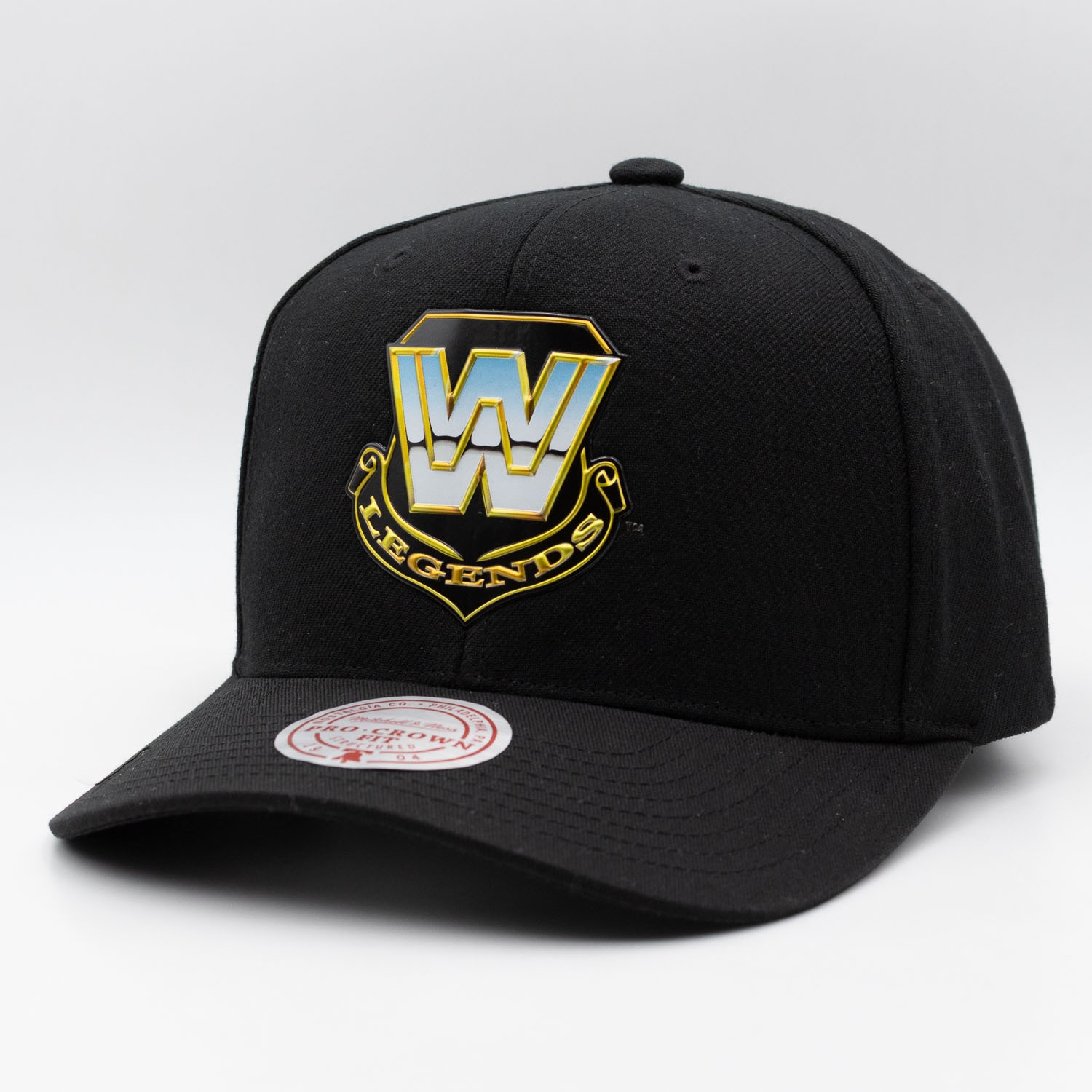 WWE Mitchell & Ness Pro Crown Snapback Cap Black