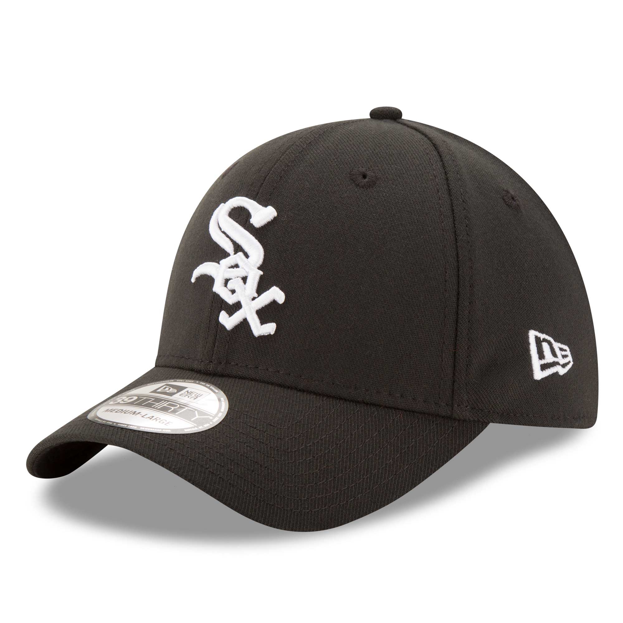 Chicago White Sox Stretch Fit Basic MLB Cap Schwarz