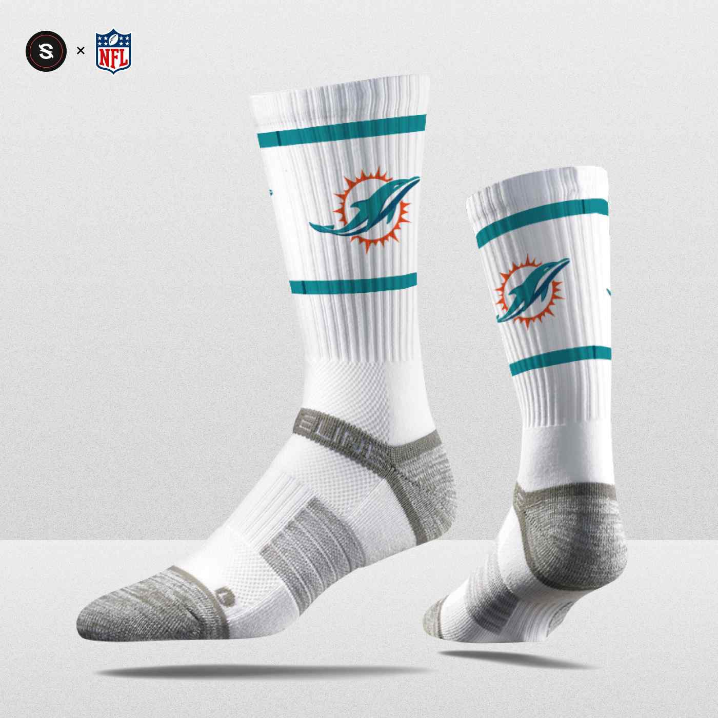 Miami Dolphins Strideline Premium NFL Crew Socken