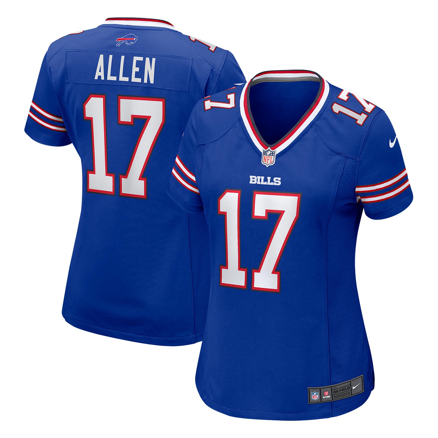 Josh Allen #17 Buffalo Bills Nike Game NFL Trikot Blau (DAMEN)