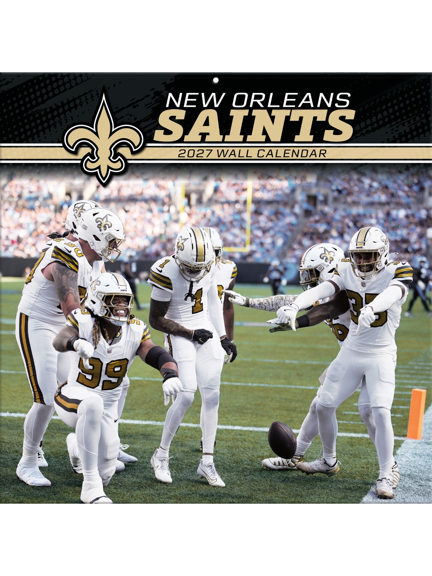 New Orleans Saints 2027 NFL Team Wall Calendar