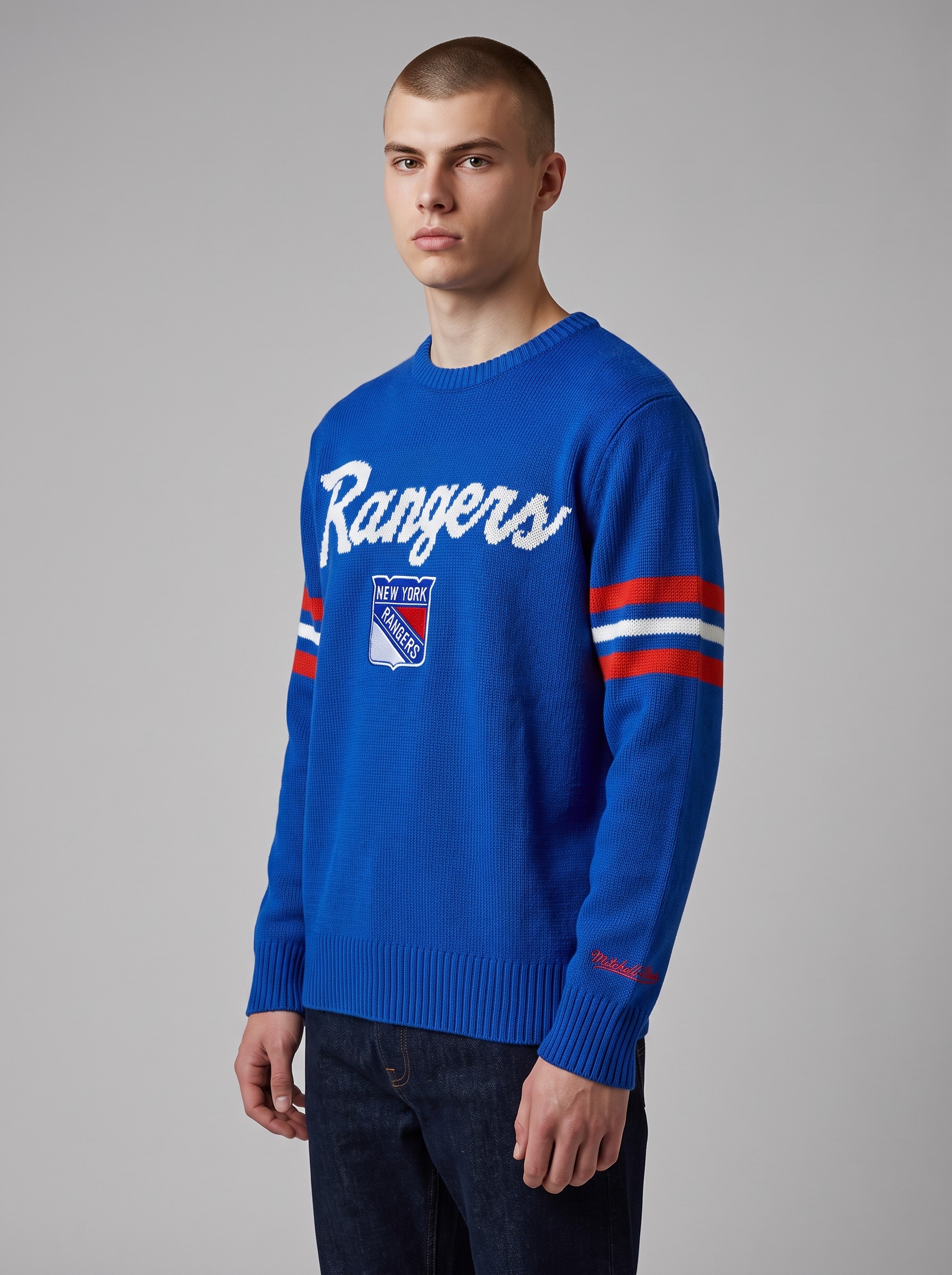 New York Rangers NHL Head Coach Sweater Blau