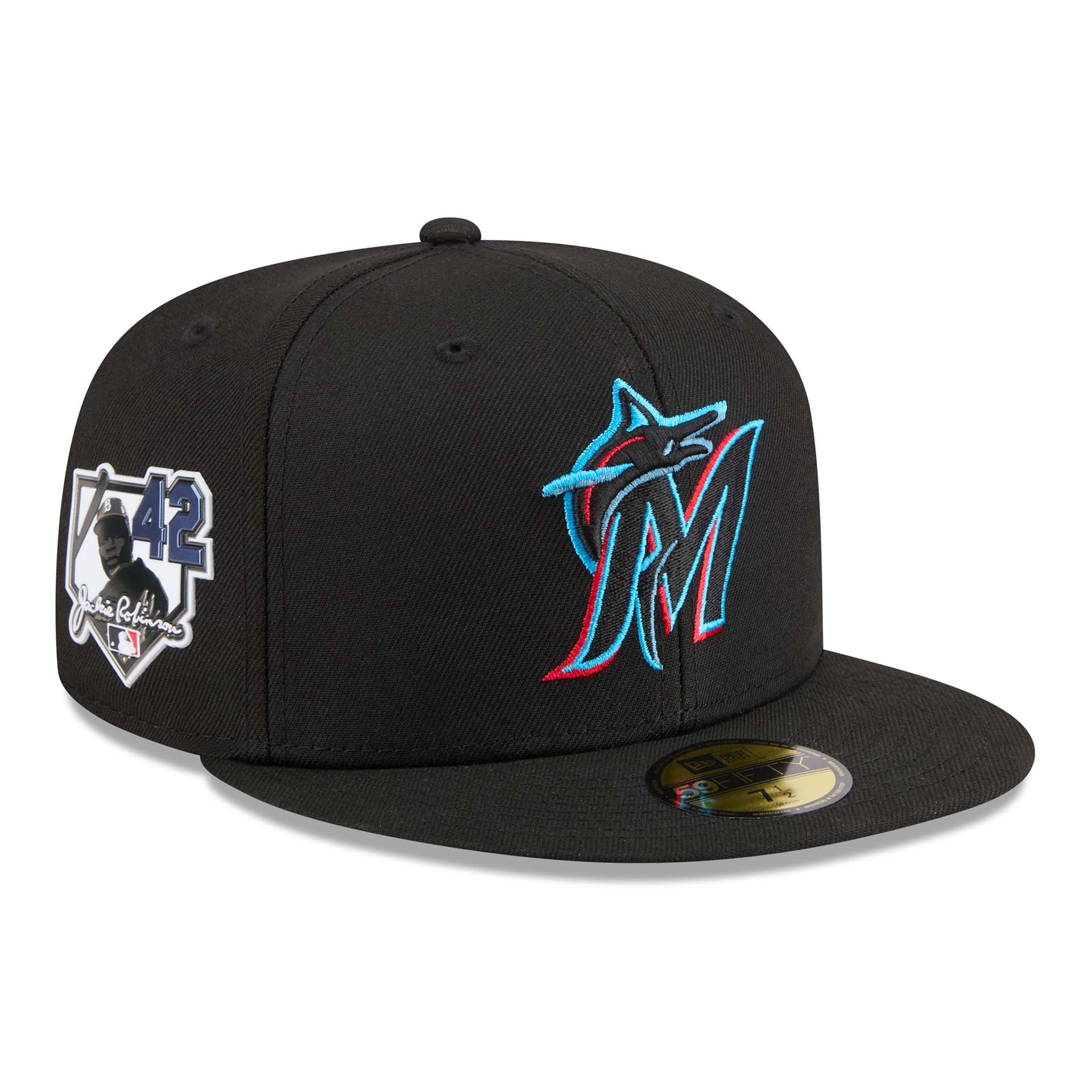 Miami Marlins 2026 Jackie Robinson Day 59FIFTY Fitted Cap Schwarz