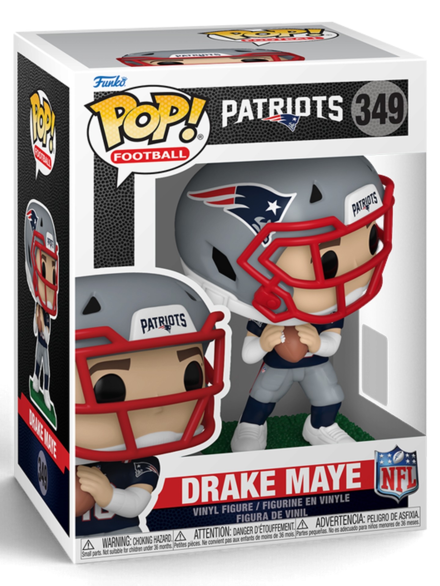 Funko POP! #349 Drake Maye New England Patriots Vinyl NFL Figur