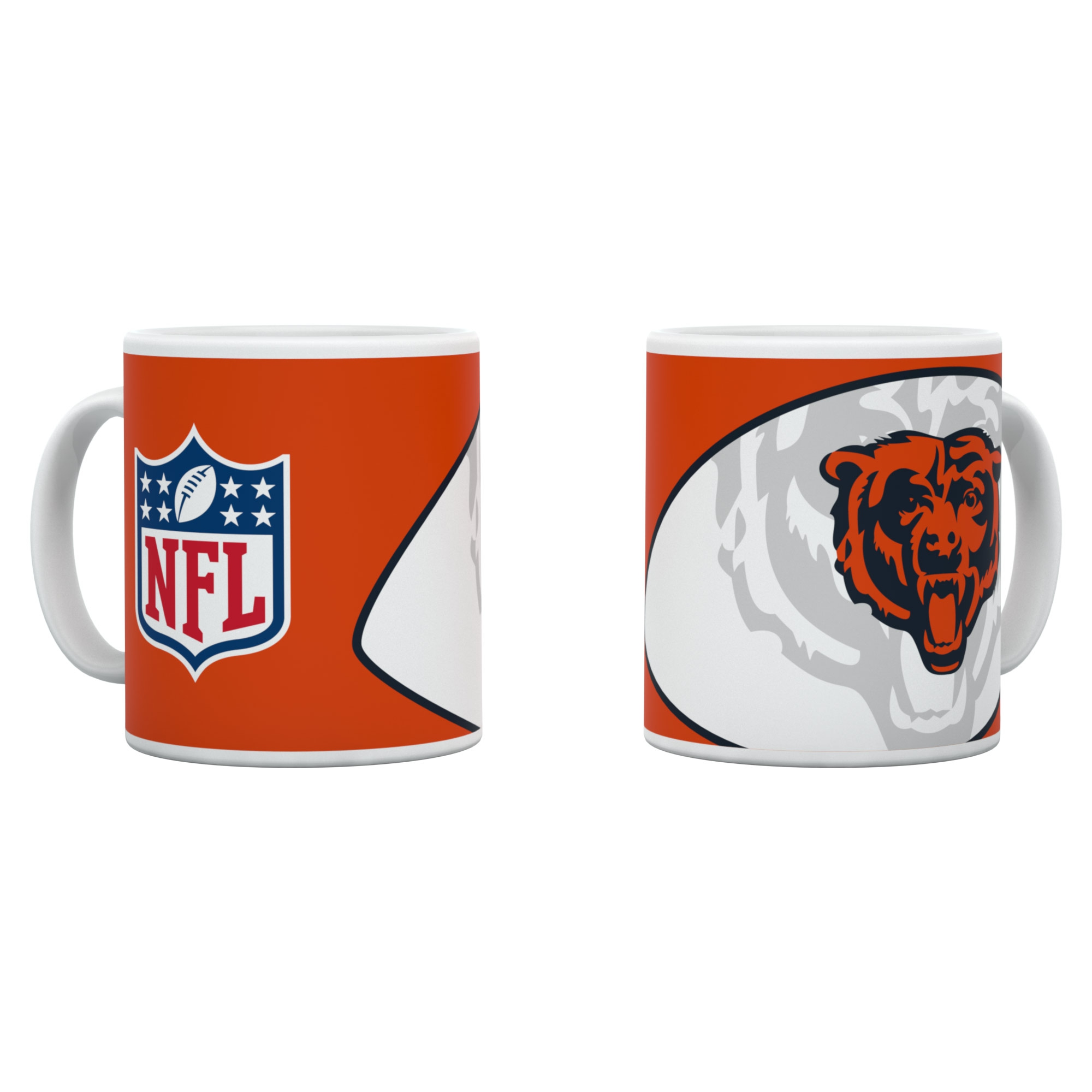 Chicago Bears Shadow Logo & Shield NFL Mug (330 ml)
