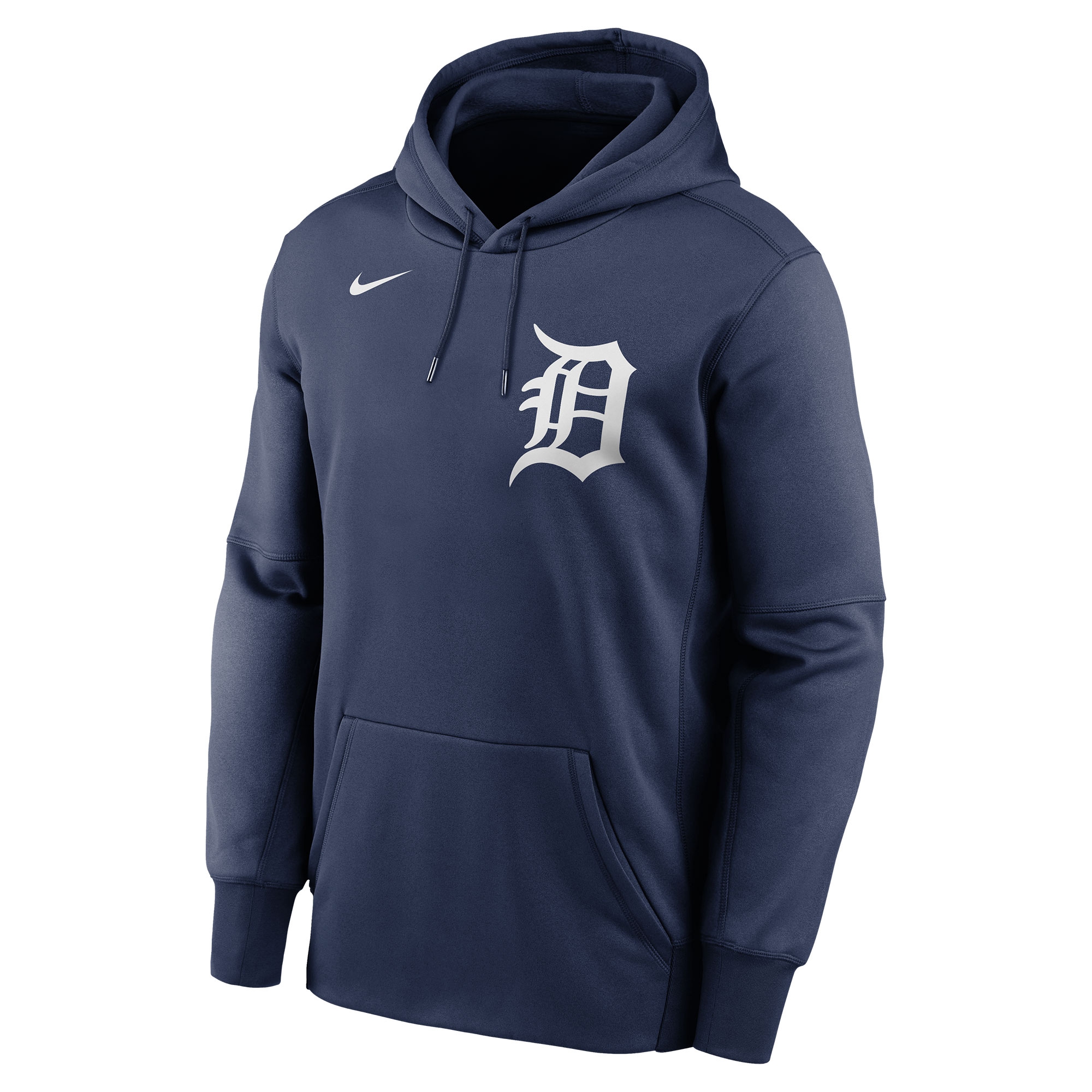 Detroit Tigers Wordmark Nike Therma Dri-FIT MLB Hoodie Navy