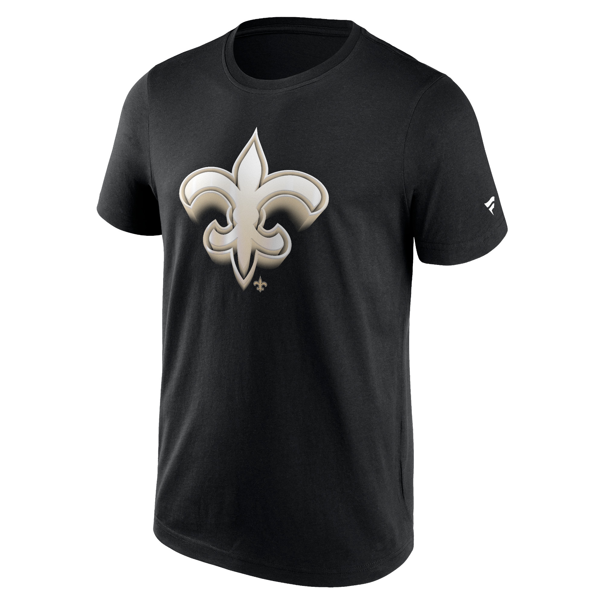 New Orleans Saints Chrome Logo NFL T-Shirt Schwarz