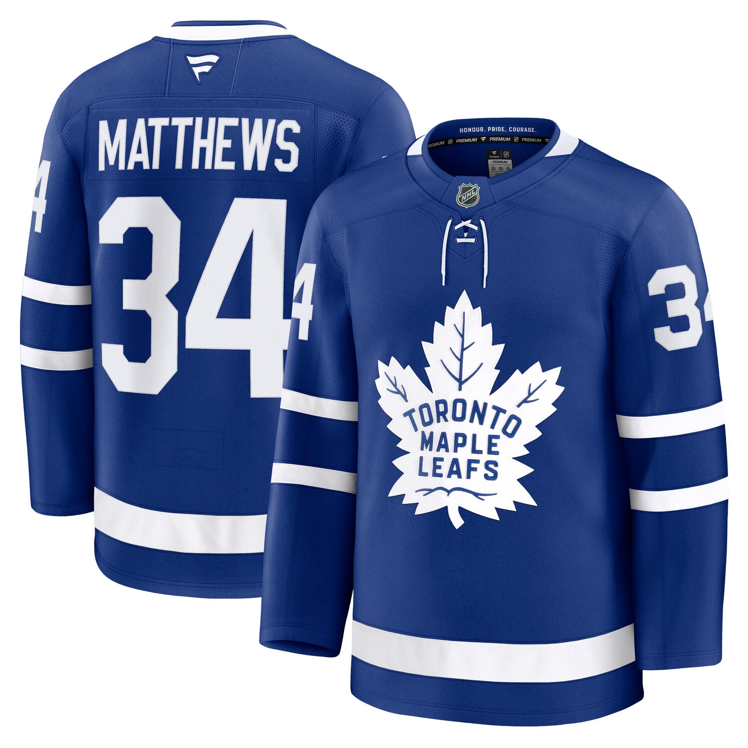 Auston Matthews #34 Toronto Maple Leafs Premium NHL Trikot Home Blau