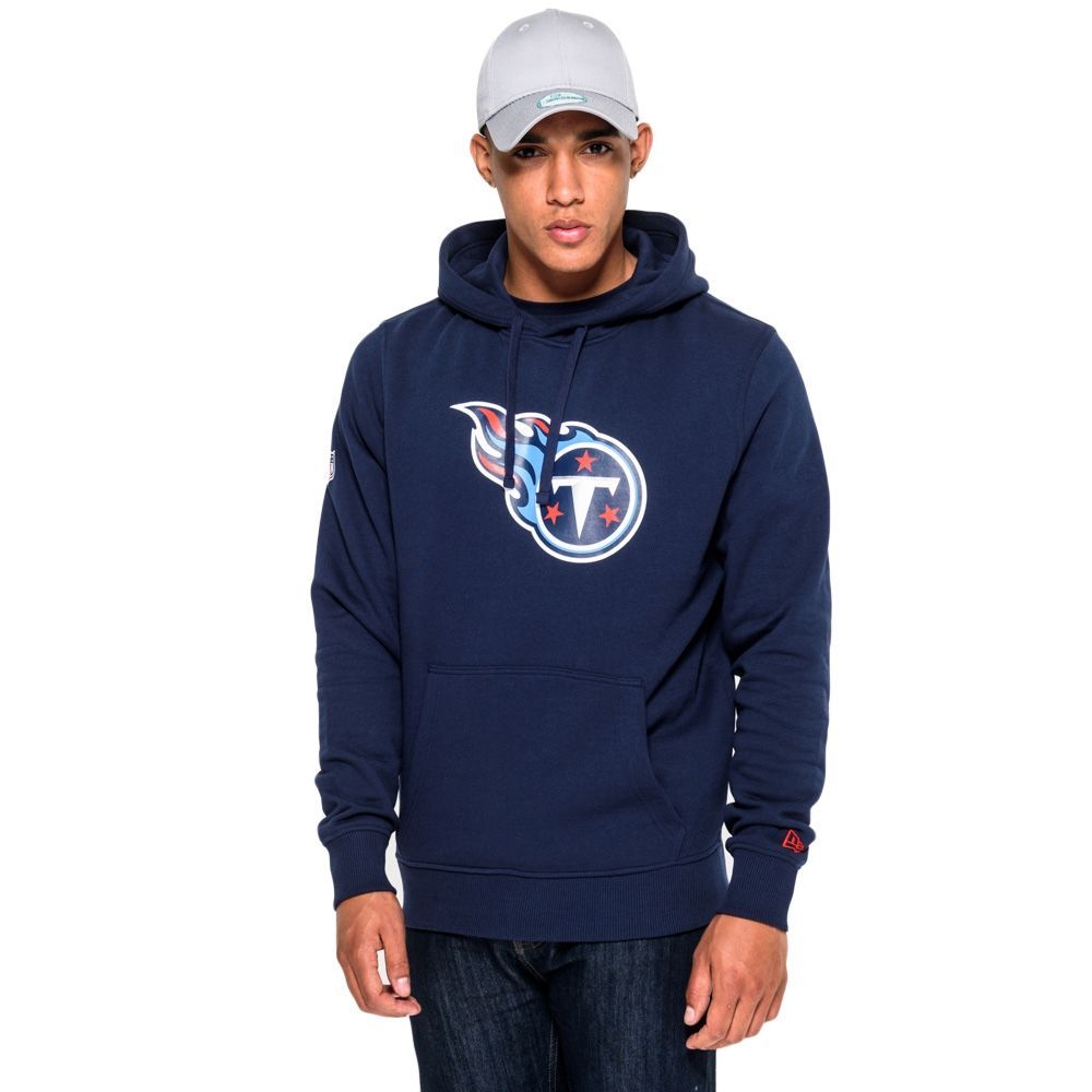 Tennessee Titans Logo Hoodie New Era NFL Sweatshirt Navy