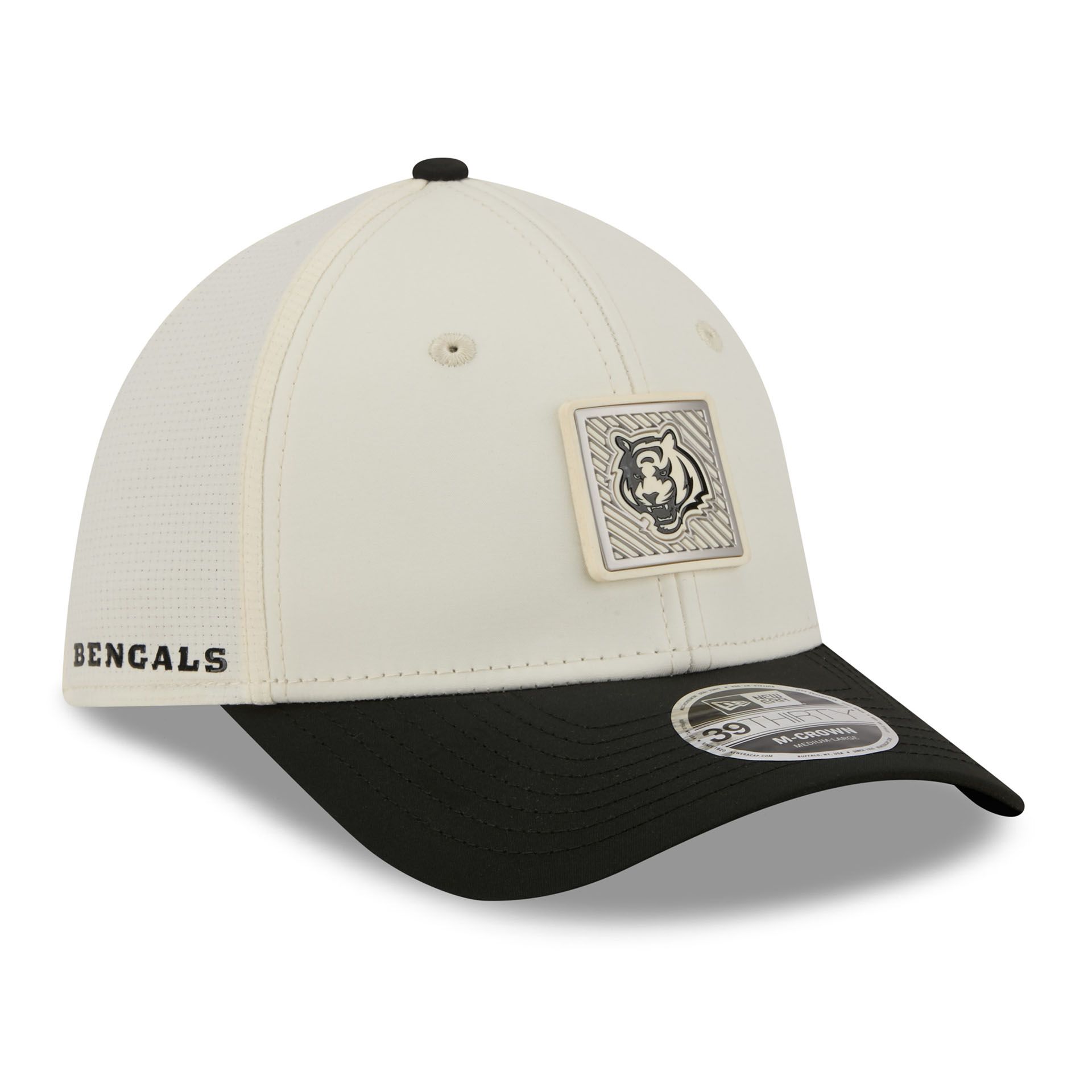 Cincinnati Bengals 2026 NFL Training Camp 39THIRTY Flex Cap Cream/Schwarz