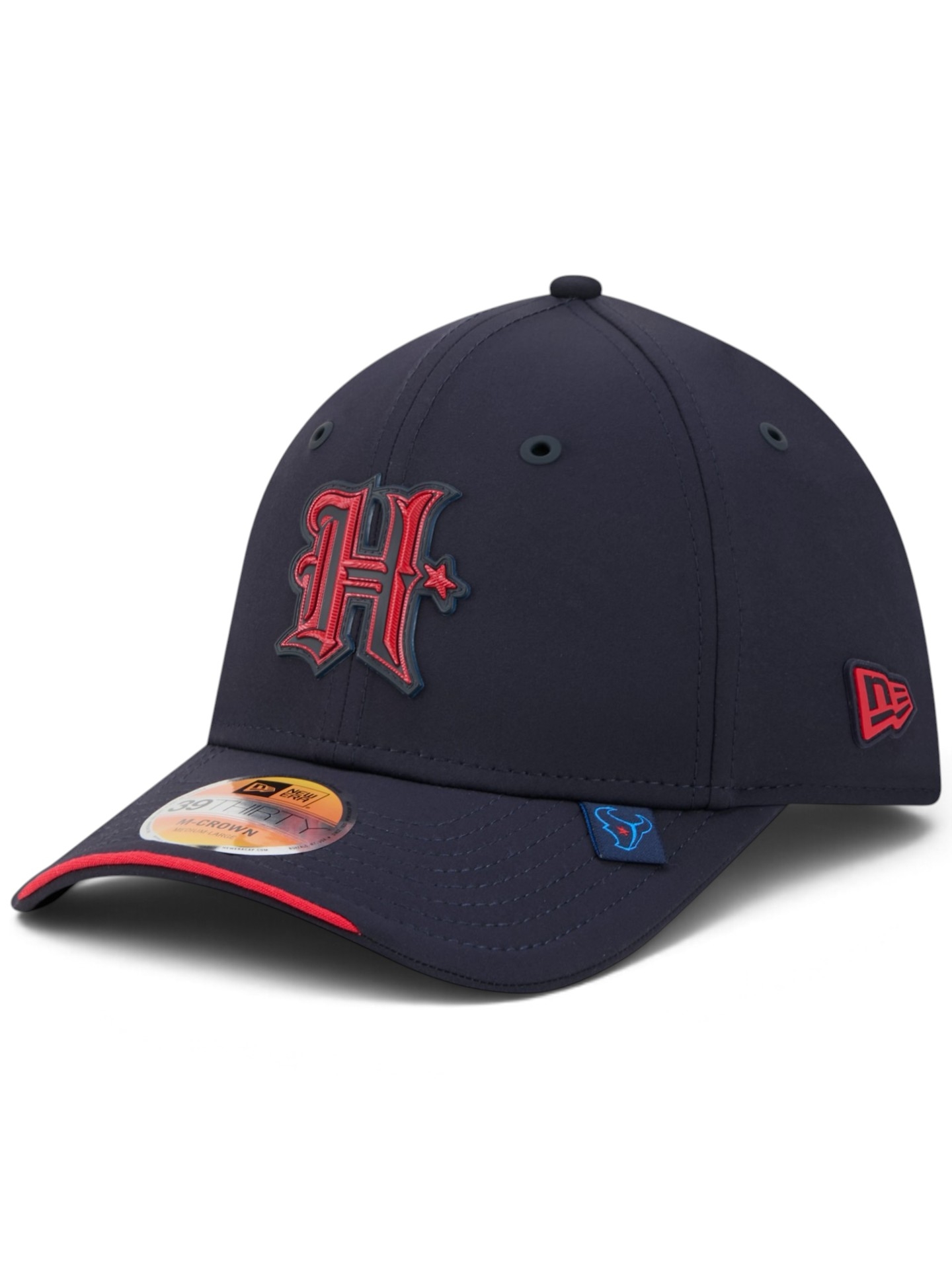 Houston Texans "H" 2026 NFL Sideline 39THIRTY M-Crown Flex Cap Navy