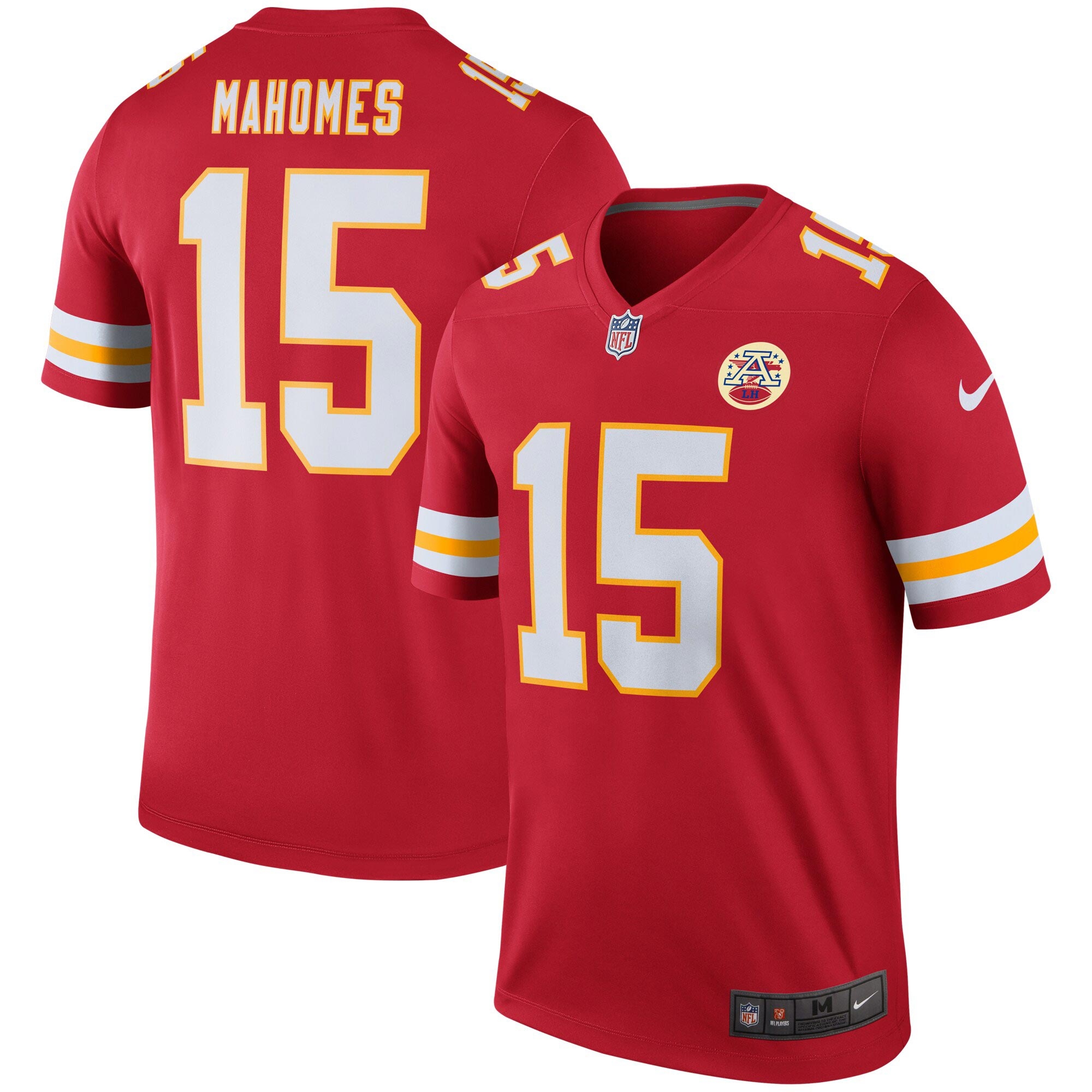 Patrick Mahomes #15 Kansas City Chiefs Nike Legend NFL Trikot Rot