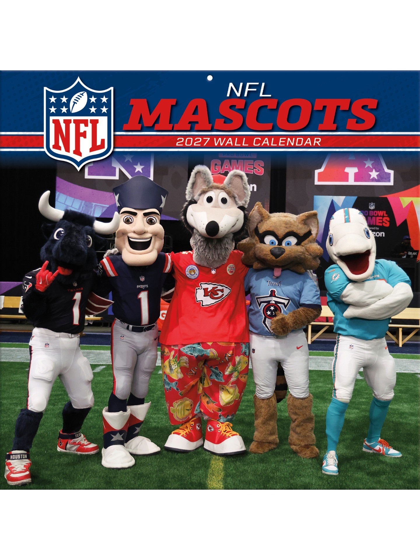 2027 NFL Mascots Wall Calendar