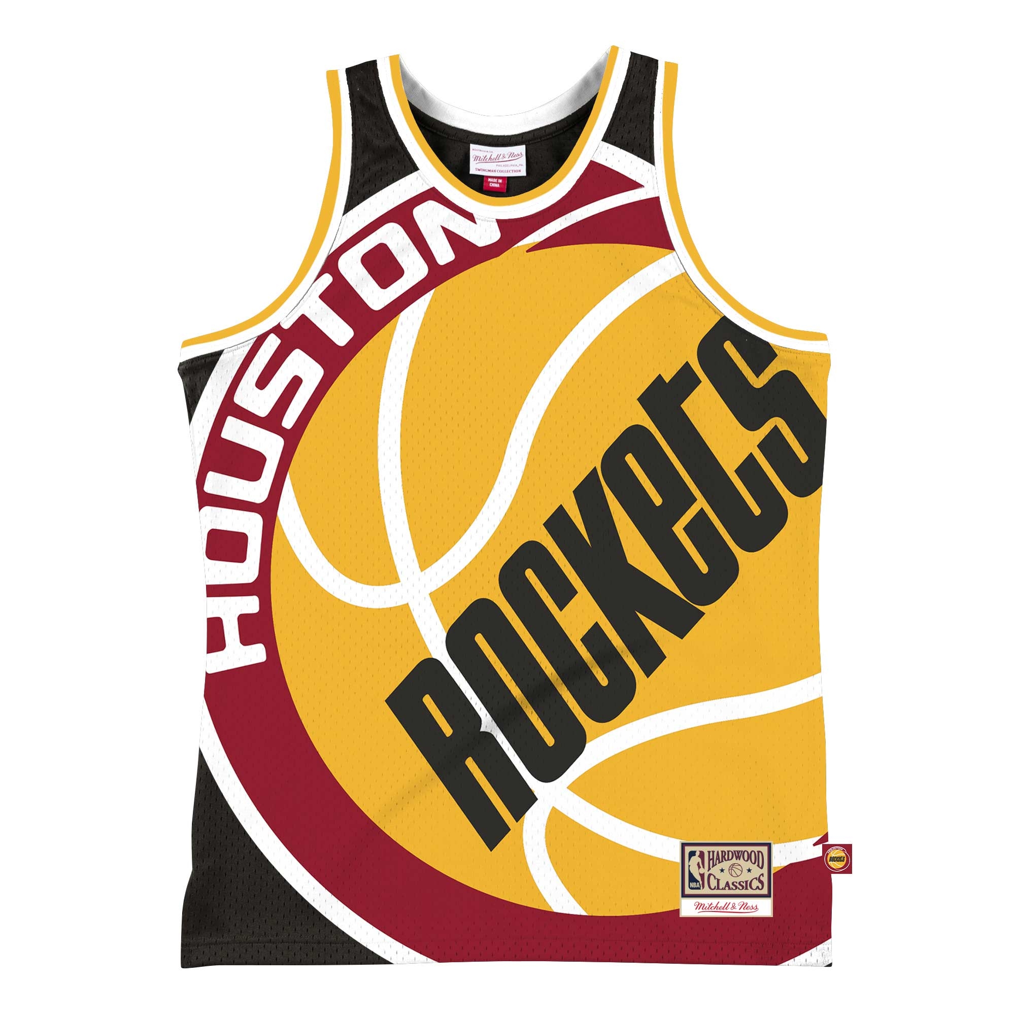 Houston Rockets Big Face 2.0 Mitchell & Ness NBA Jersey Schwarz