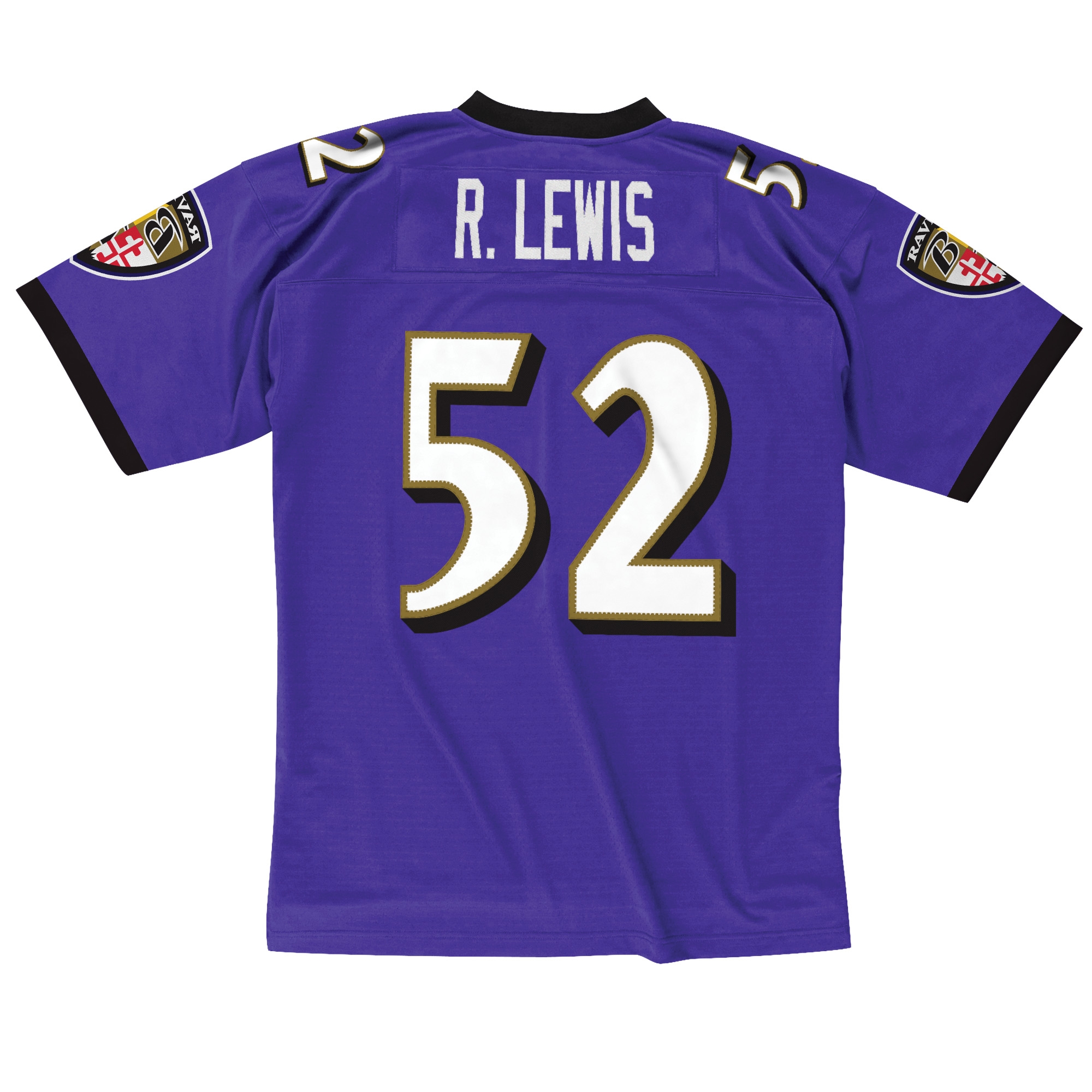 Ray Lewis #52 Baltimore Ravens Mitchell & Ness Throwback NFL Trikot Lila
