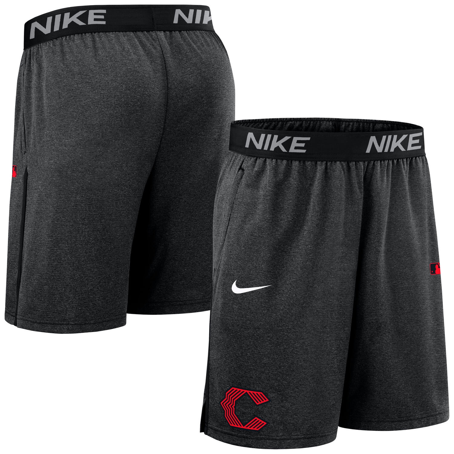 Cincinnati Reds 2025 City Connect MLB Authentic Nike Shorts Black