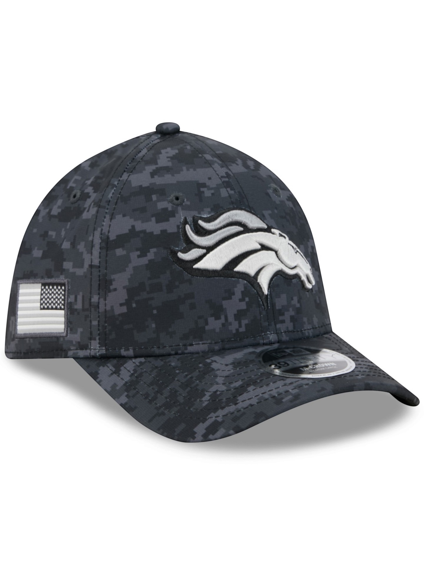 Denver Broncos 2026 NFL Salute to Service 39THIRTY M-Crown Flex Cap Schwarz