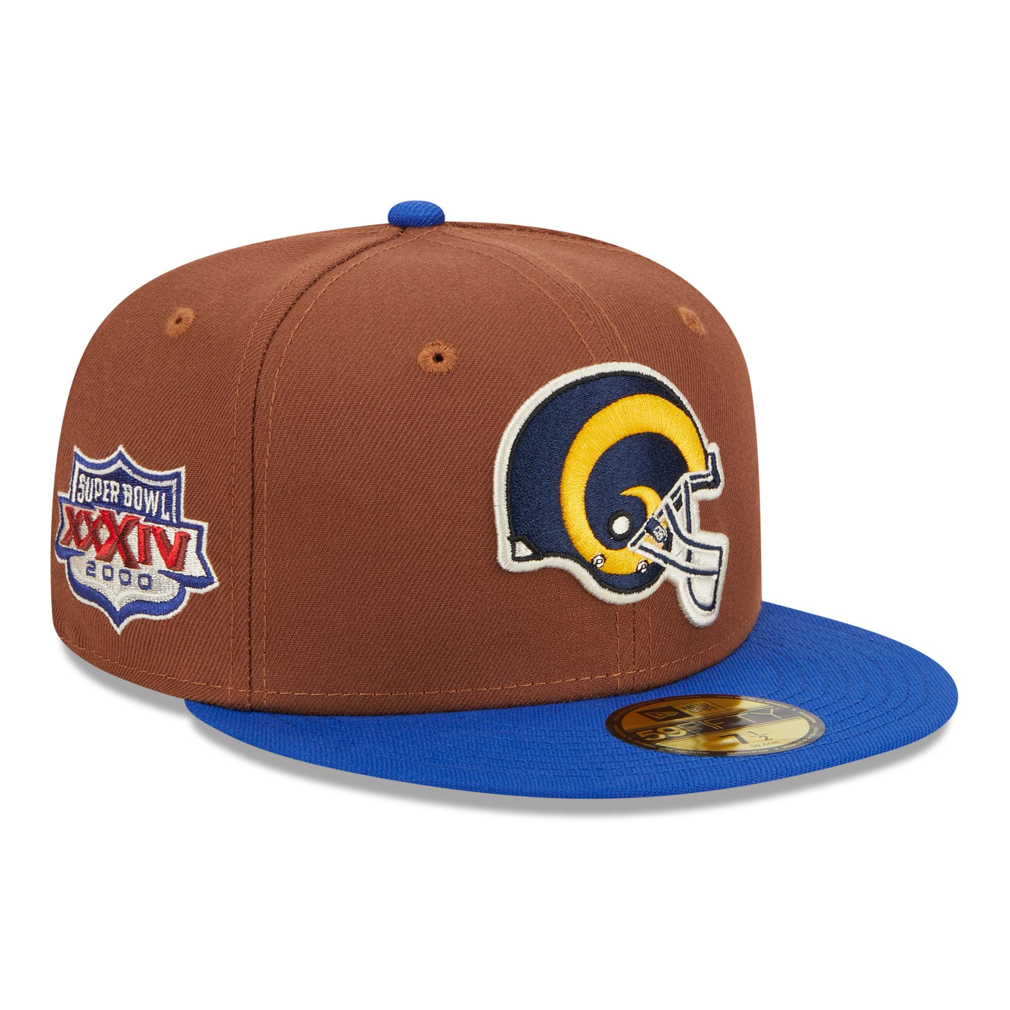 Los Angeles Rams Harvest New Era 59FIFTY Fitted NFL Cap Braun