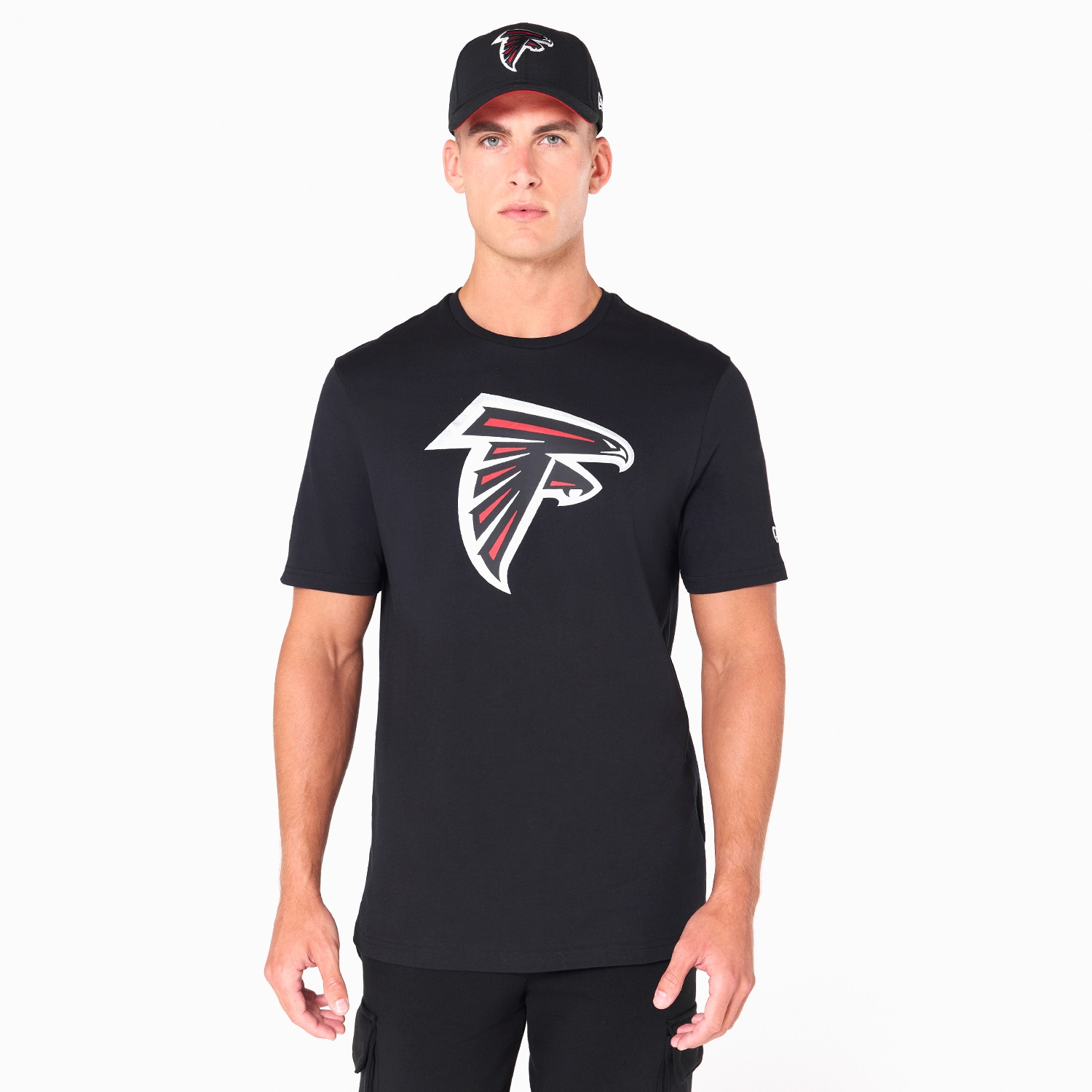 Atlanta Falcons Team Logo Football New Era NFL T-Shirt Schwarz