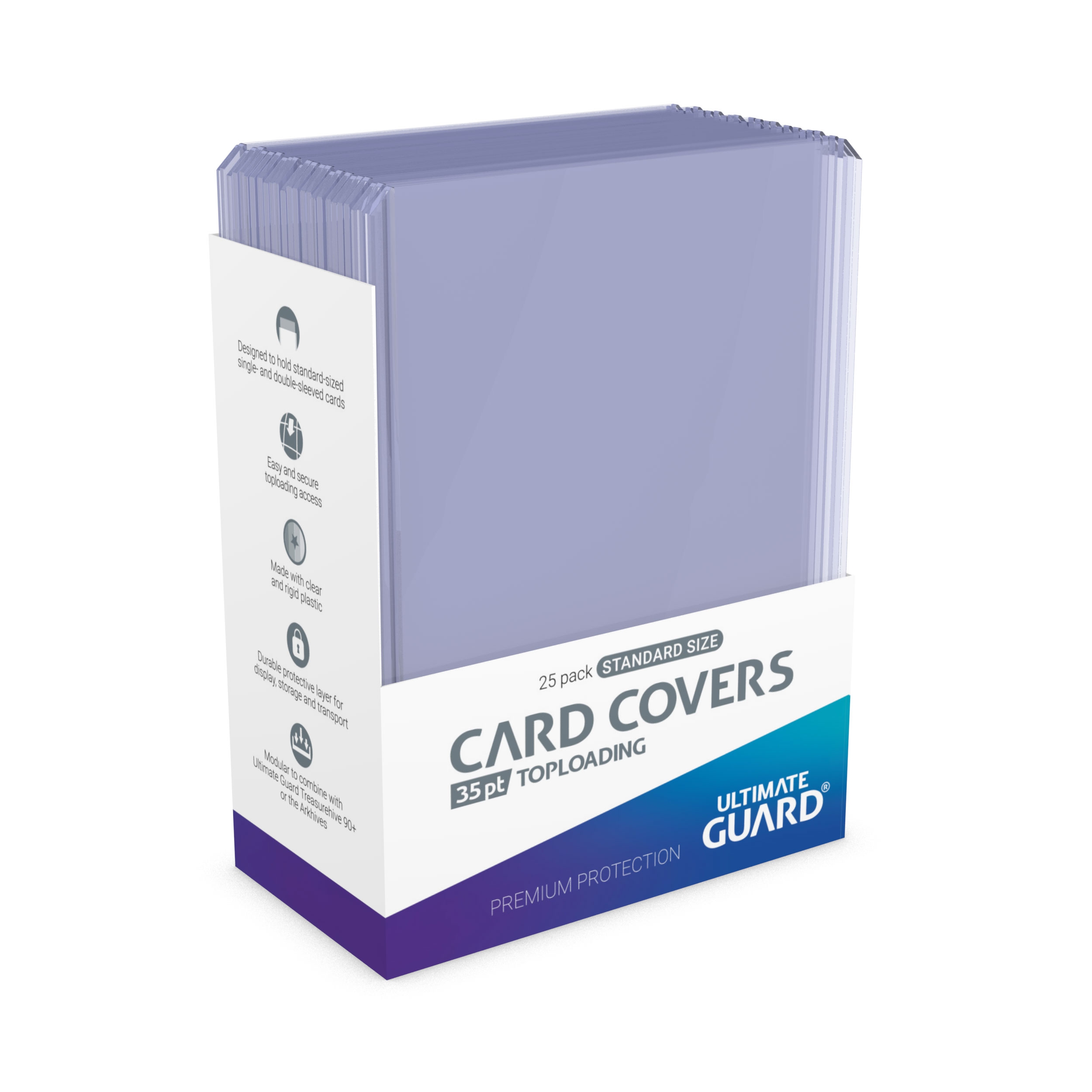 Ultimate Guard Toploaders 3"x4" Standard Size 35pt (25ct-pack)