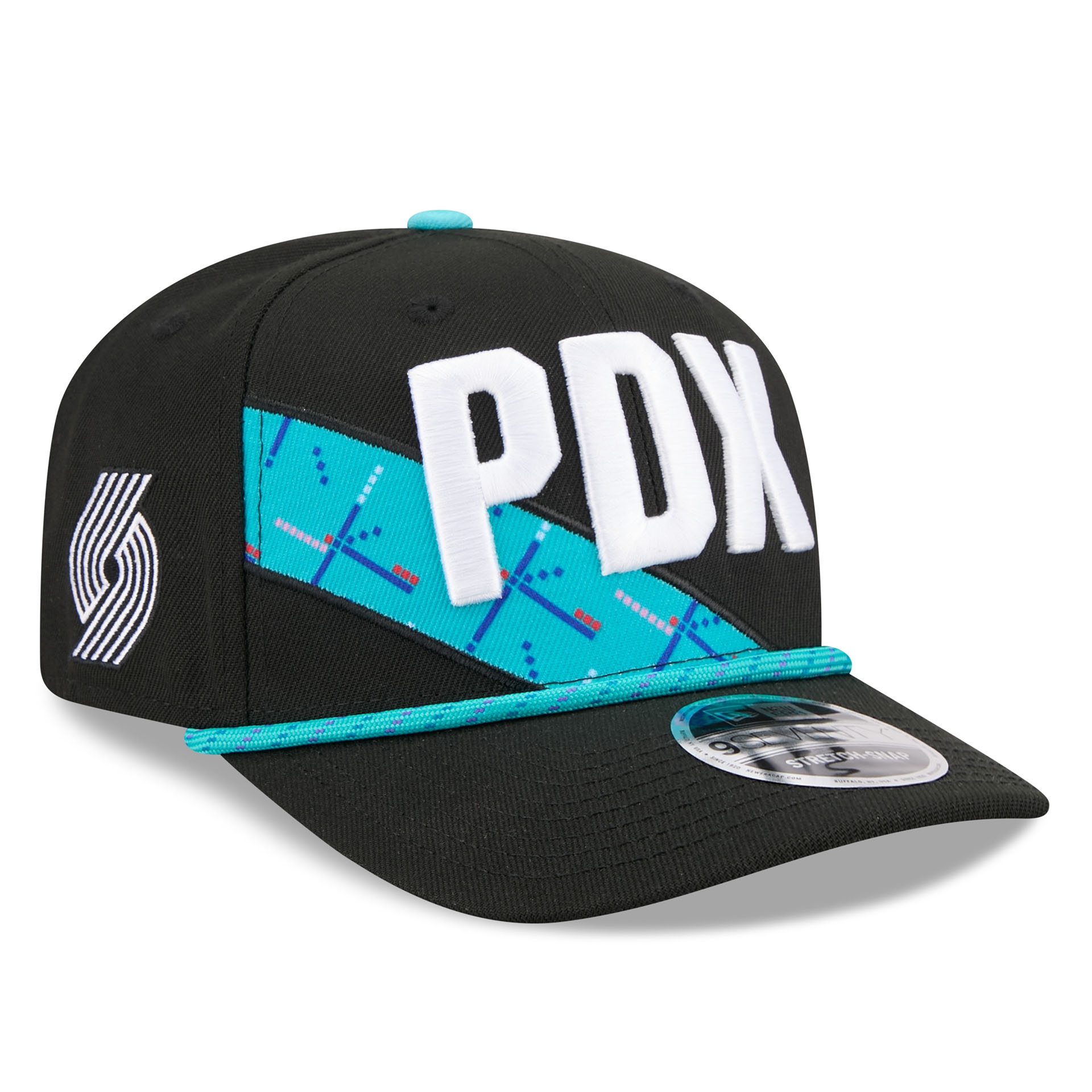 Portland Trail Blazers 2025-26 NBA City Edition 9SEVENTY Stretch-Snap Cap