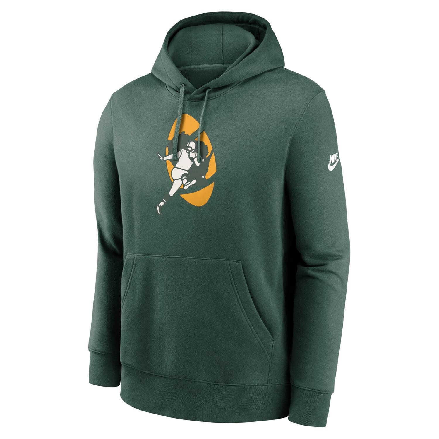 Green Bay Packers Throwback Nike Club NFL Hoodie Green
