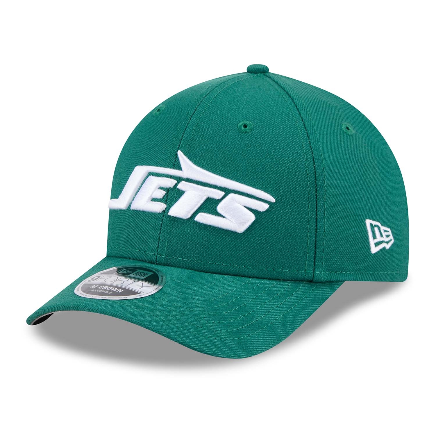 New York Jets NFL Team Logo New Era 9FORTY M-Crown Snapback Cap Green