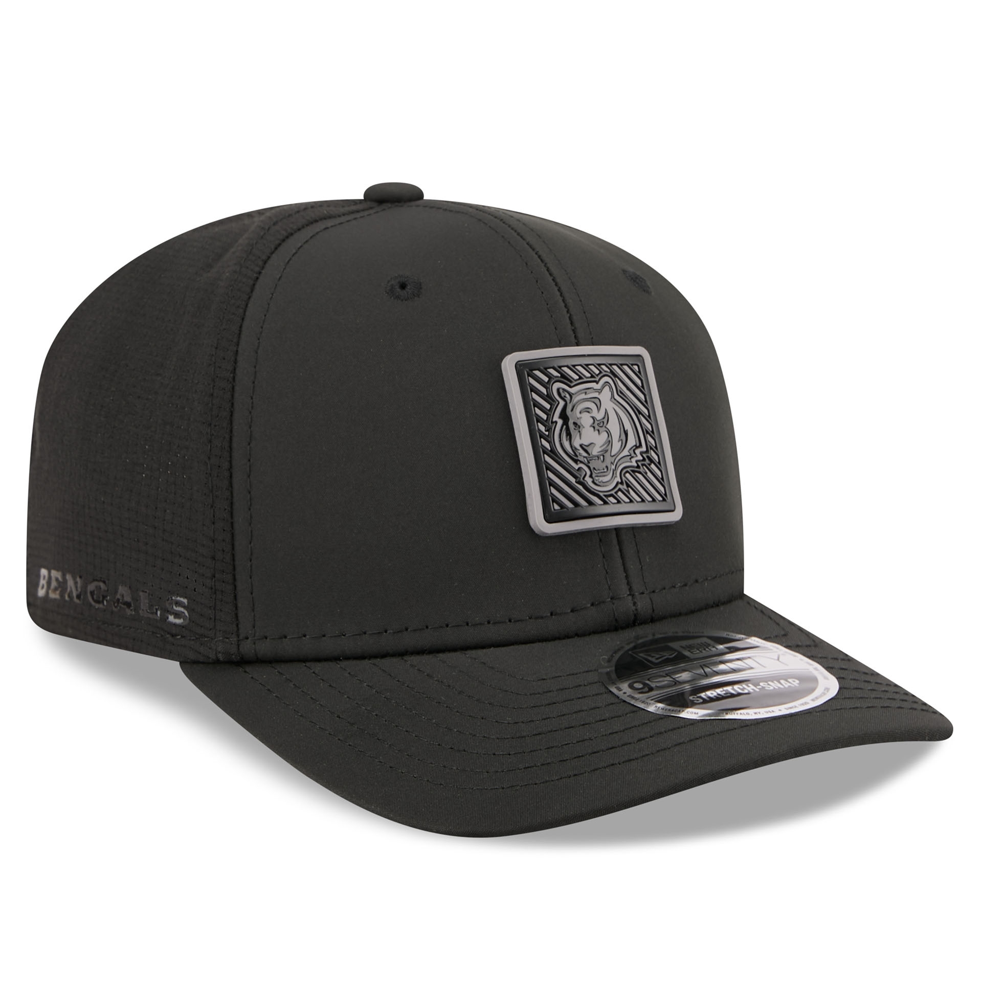 Cincinnati Bengals "BENGAL" Black 2026 NFL Training Camp 9SEVENTY Stretch-Snap Cap Black