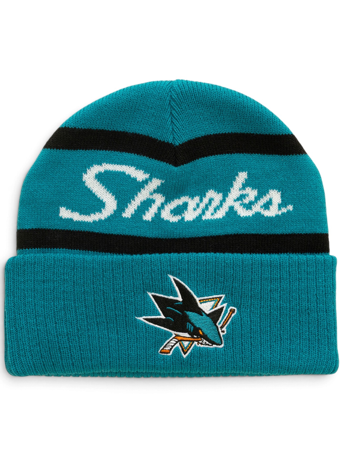 San Jose Sharks NHL Head Coach Wintermütze Türkis