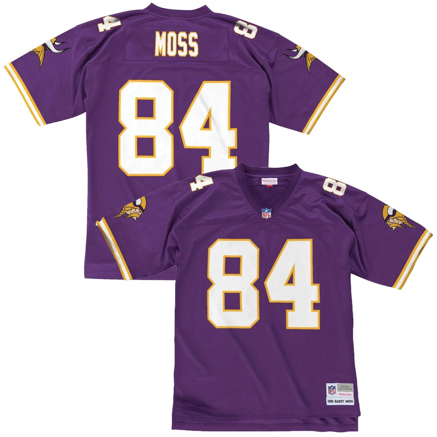 Randy Moss #84 Minnesota Vikings Legacy Throwback NFL Trikot Lila