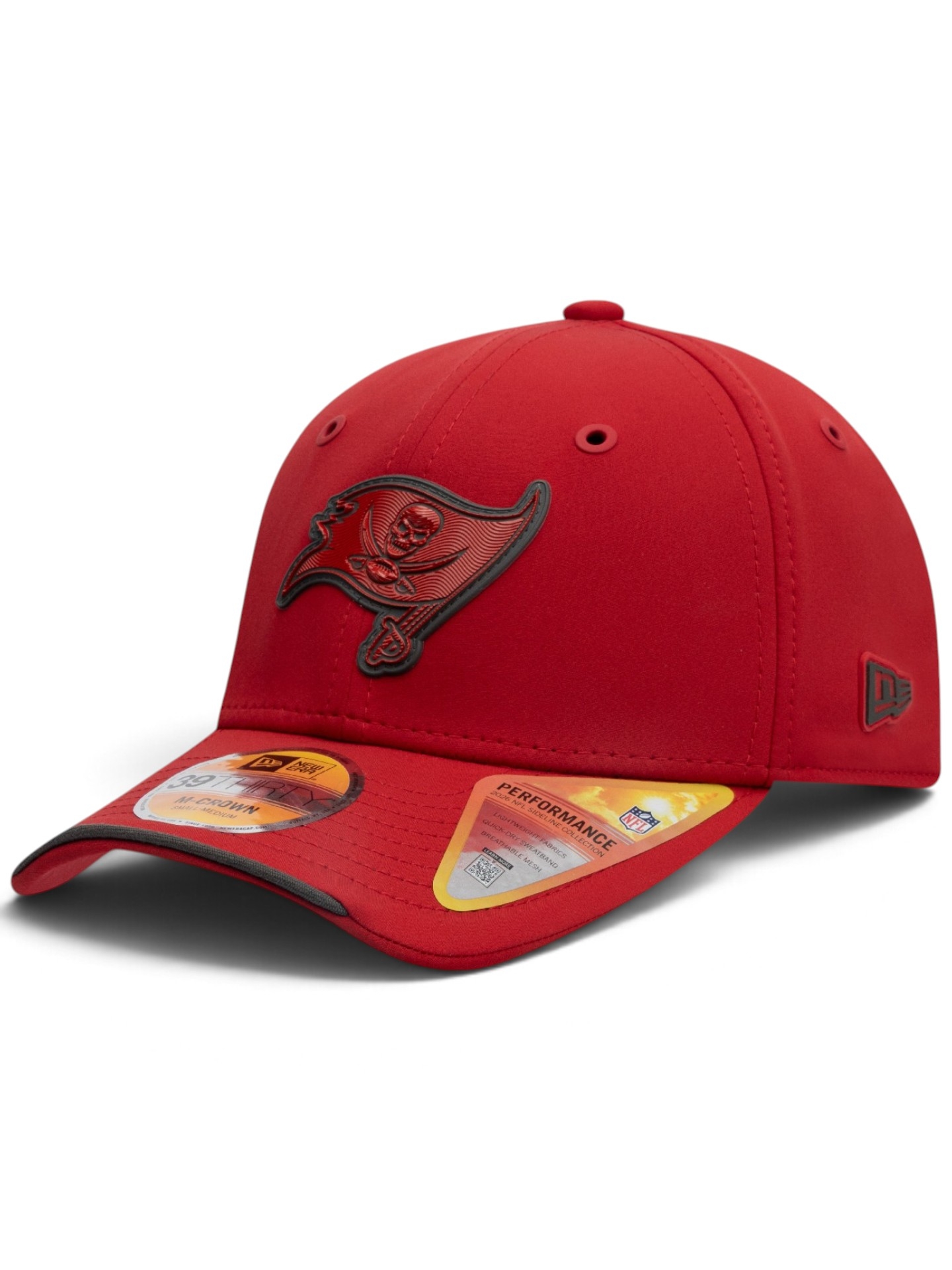 Tampa Bay Buccaneers 2026 NFL Sideline 39THIRTY M-Crown Flex Cap Red