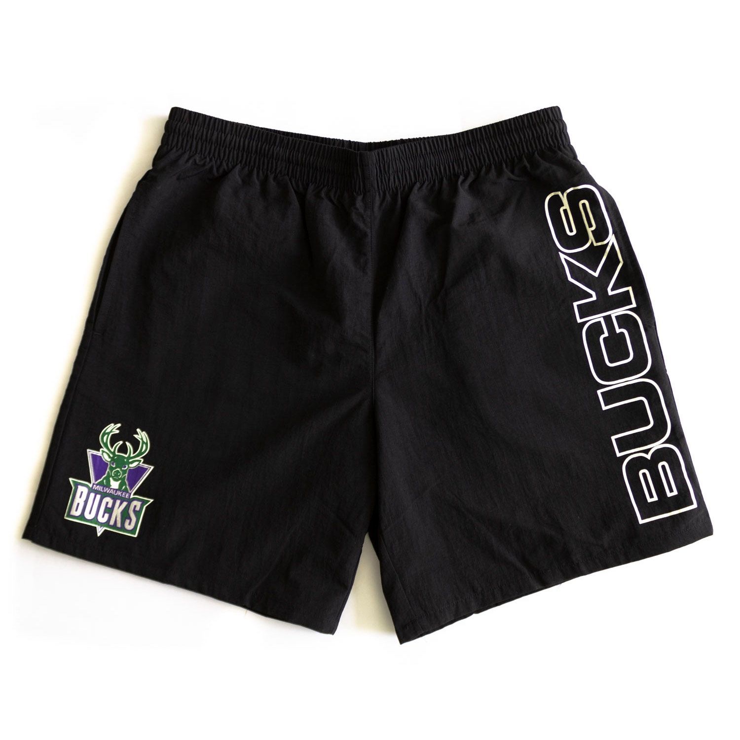 Milwaukee Bucks Nylon Mitchell & Ness HWC NBA Shorts