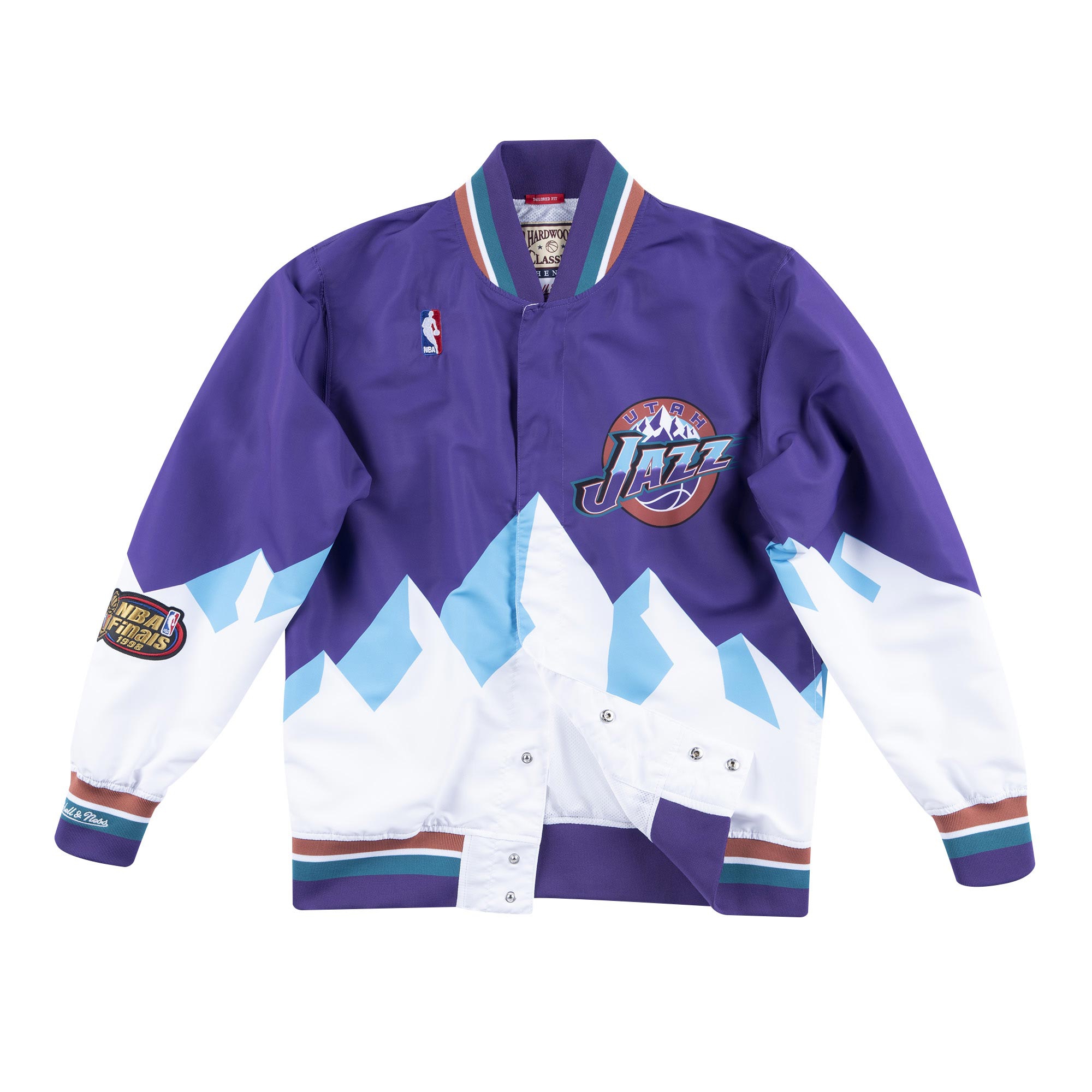 Utah Jazz 1997-98 Authentic Warm Up NBA Jacke Lila