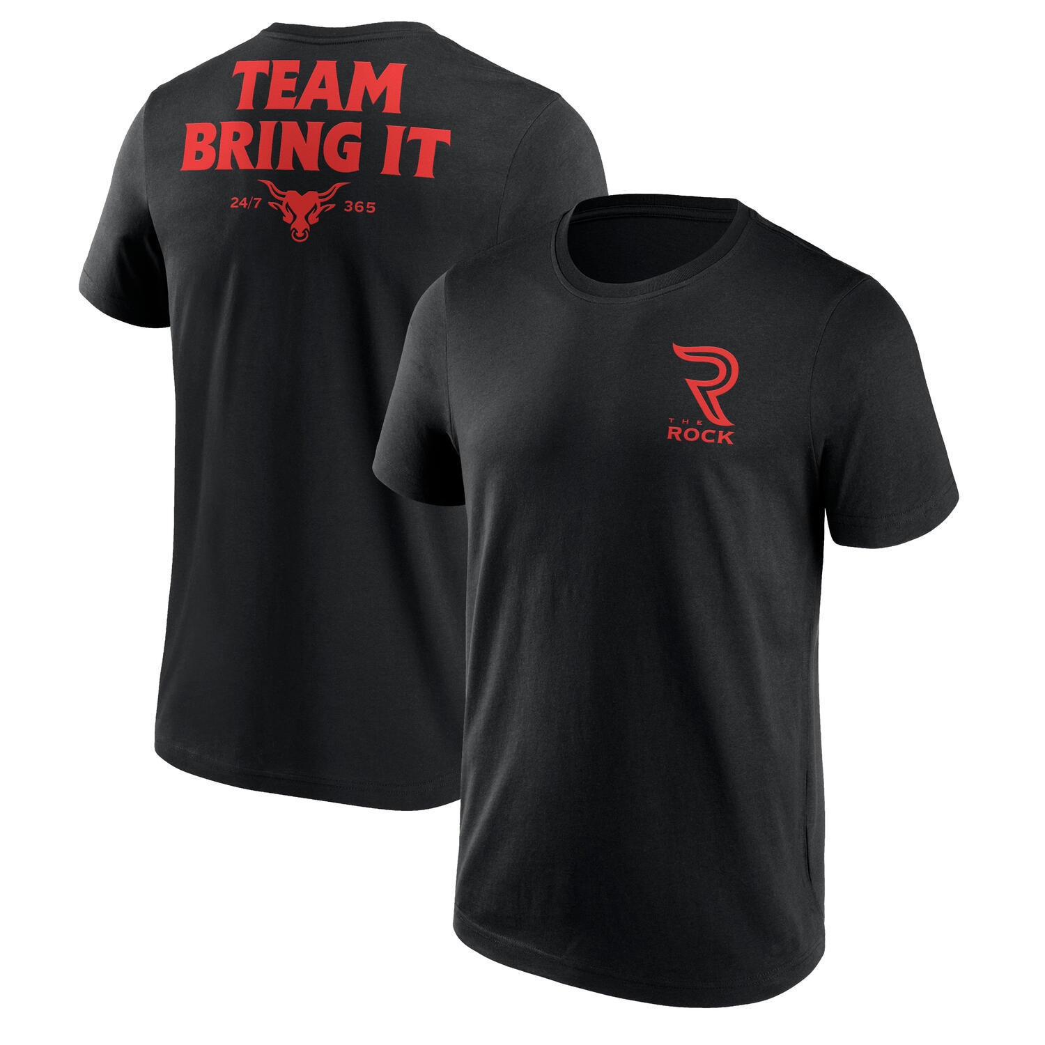 The Rock WWE Superstar T-Shirt Schwarz