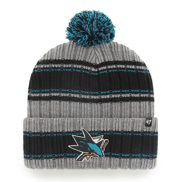 San Jose Sharks Cuff Pom '47 Rexford NHL Wintermütze