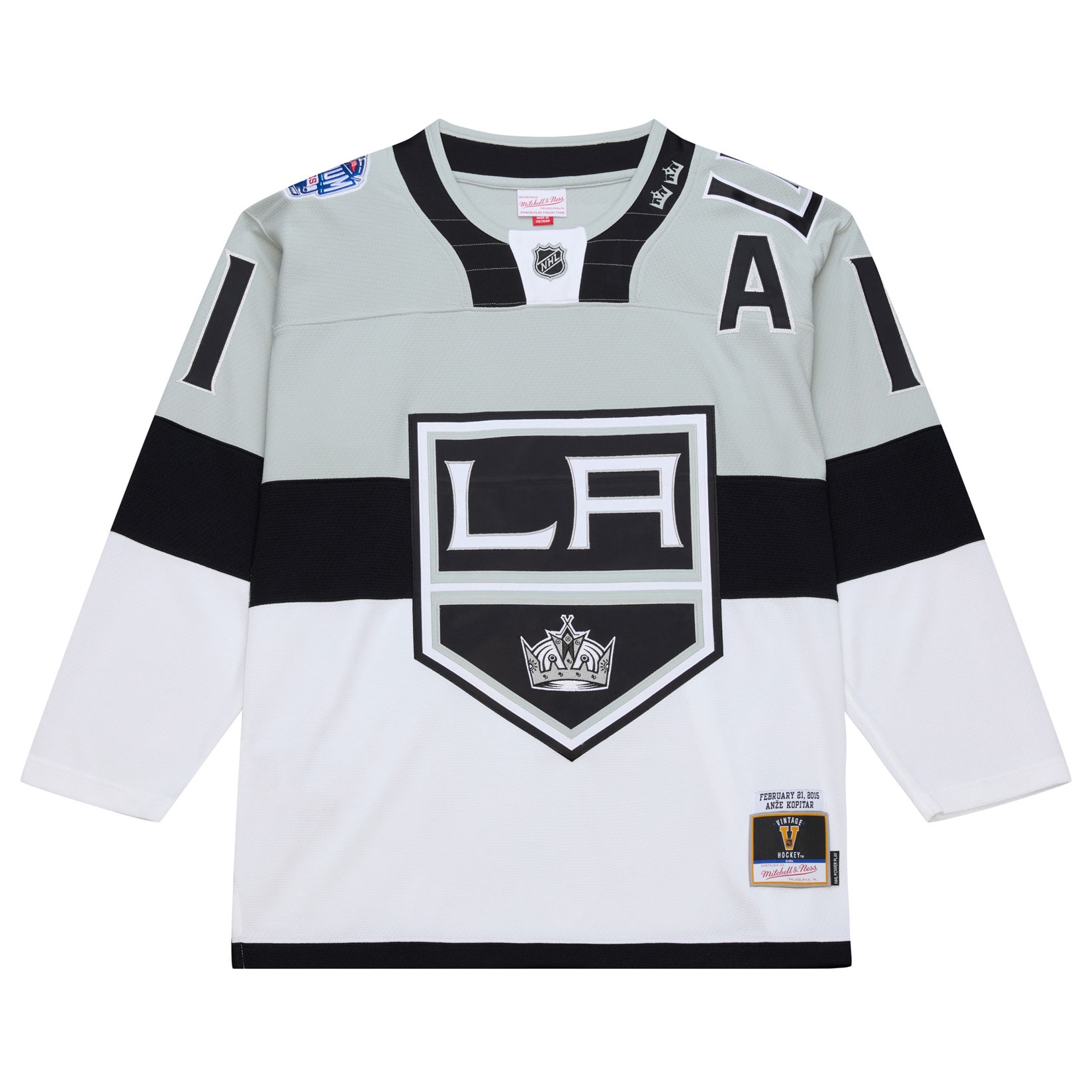 Anze Kopitar #11 Los Angeles Kings 2015 Stadium Series Premium Power Play NHL Trikot Grau