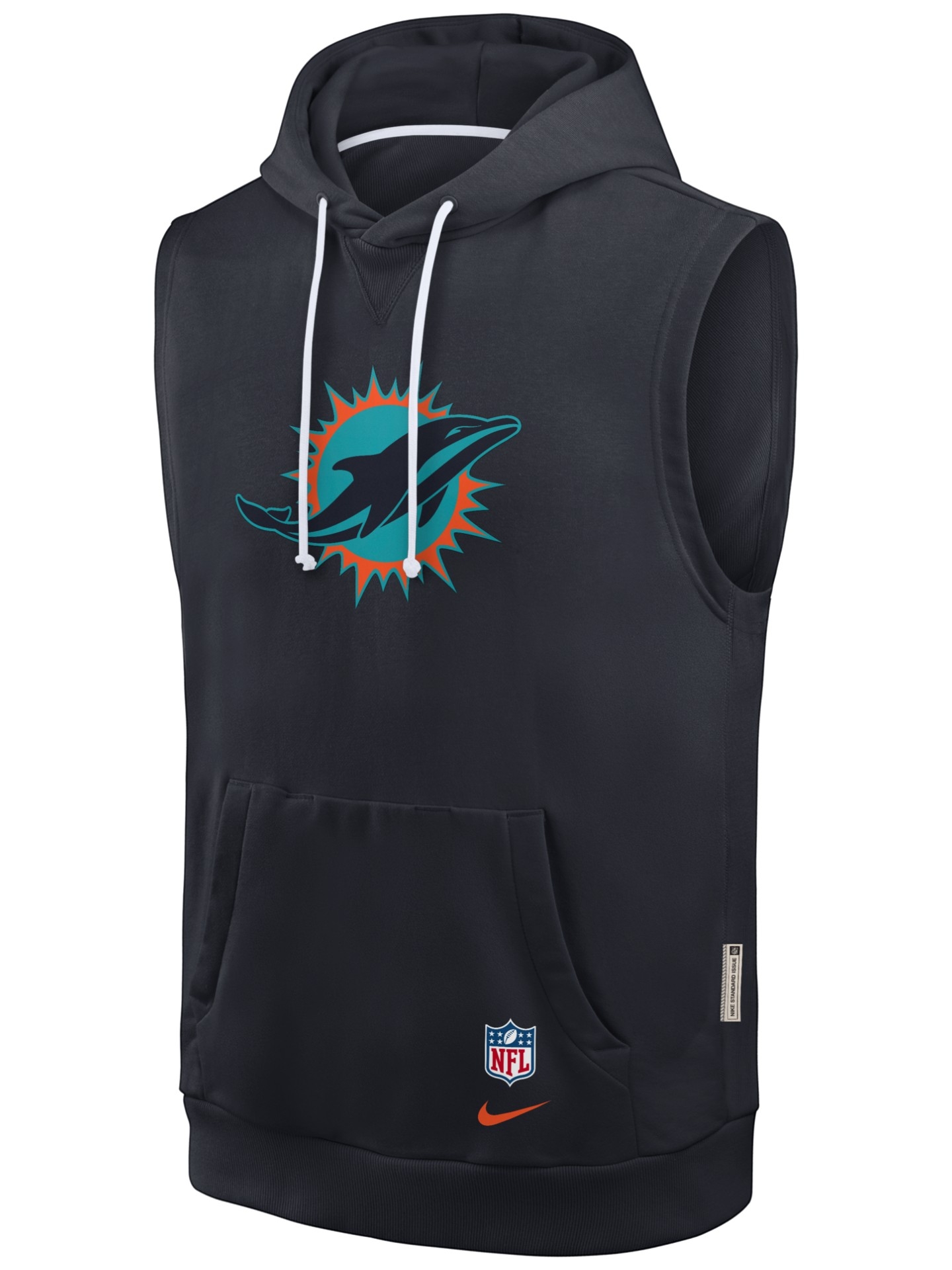 Miami Dolphins 2026 NFL Rivalries Sideline Sleeveless Hoodie Navy