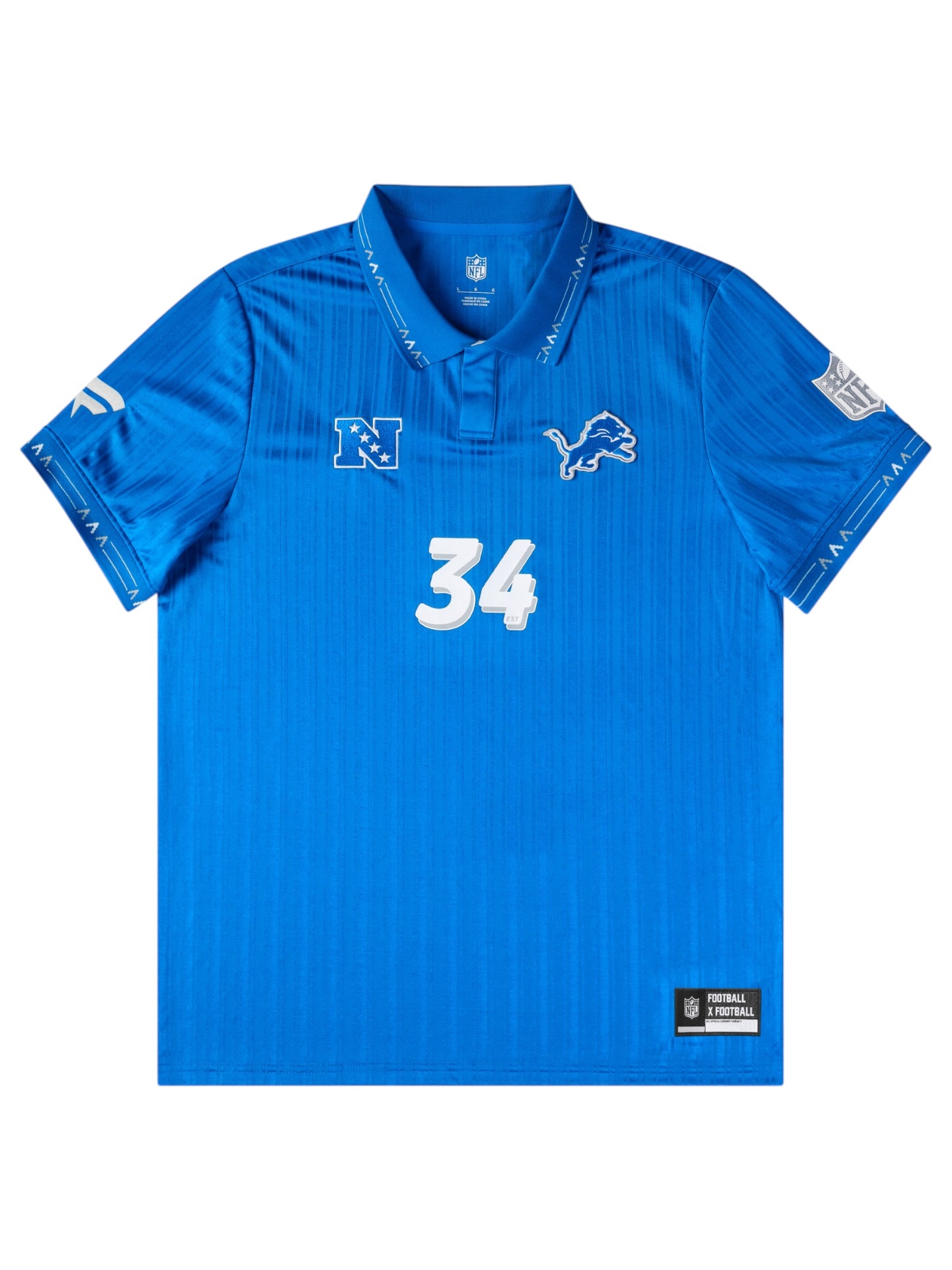 Detroit Lions 2026 Football x Football NFL Fan Trikot Blau