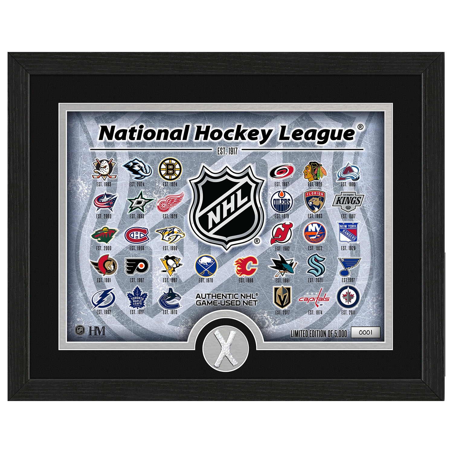 Highland Mint NHL Logos & Game-Used Tornetz Eishockey Bild