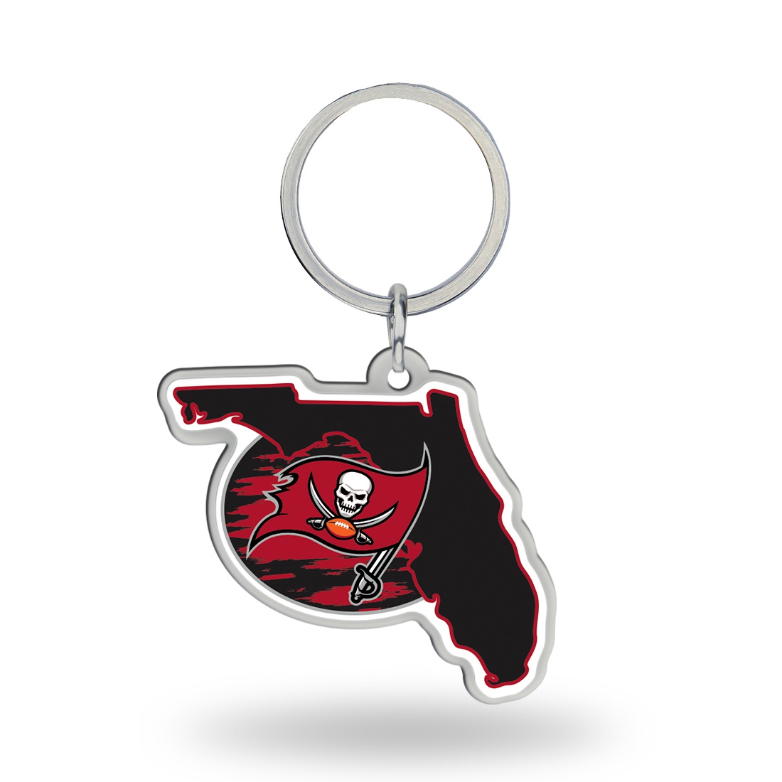 Tampa Bay Buccaneers State Shaped NFL Schlüsselanhänger